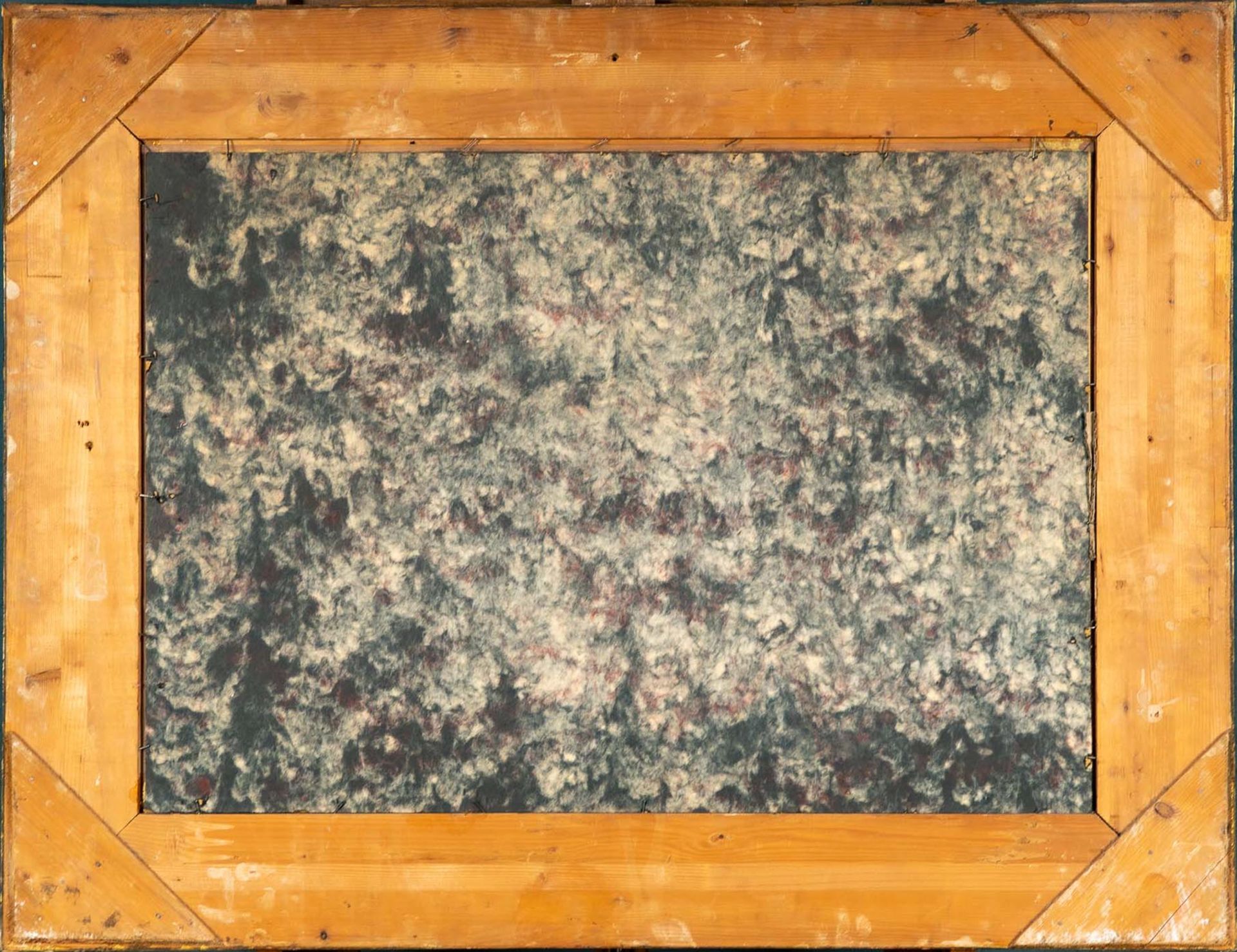 "Rastende Reiter", Mischtechnik auf Malkarton, hinter Glas gerahmt, Bildmaß ca. 50 x 71 cm, unten r - Bild 9 aus 10