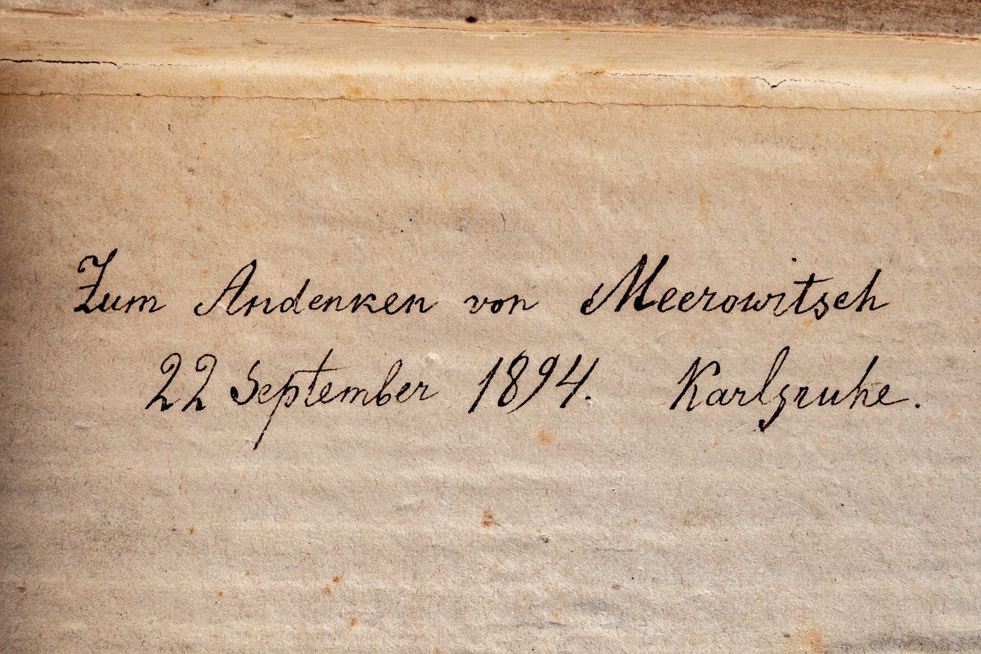 Antikes Bilder - Würfel - Spiel in orig. Box. Im Deckel mit 1894 datierter Dedikation. 48 Puzzle- W - Image 5 of 6