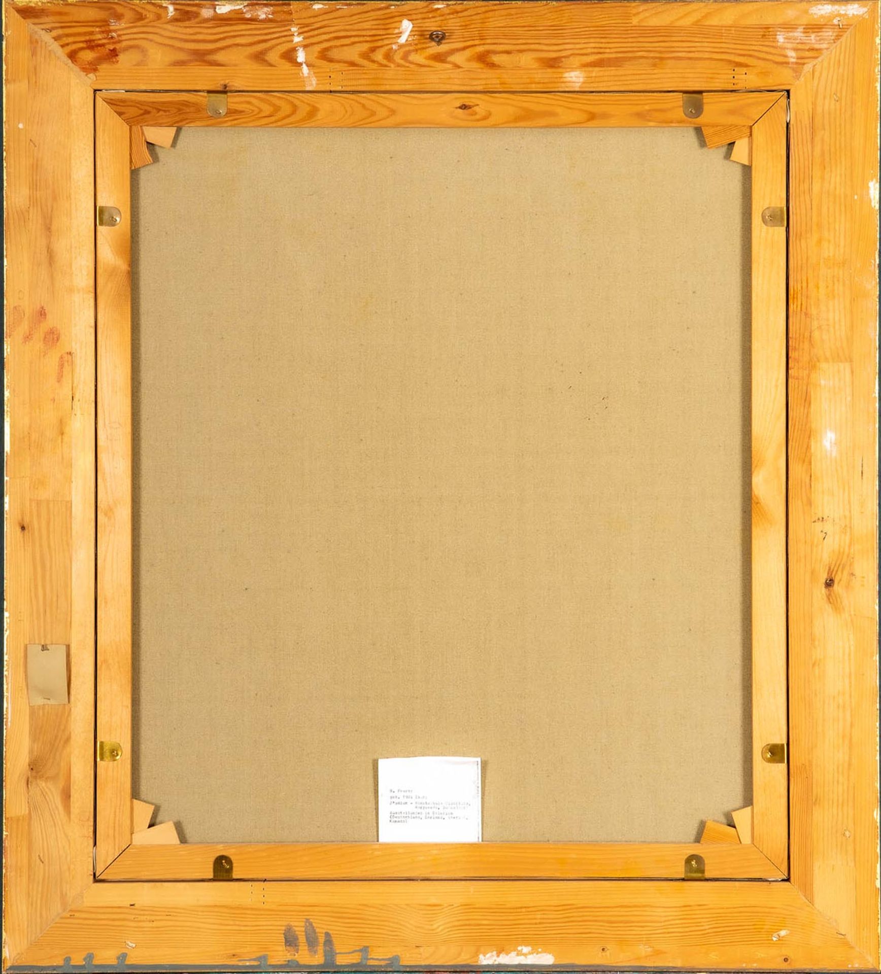 "Ballabend" , Gemälde Öl auf Leinwand, ca. 80 x 70 cm, unten rechts signiert: Feurer = H. Feurer ( - Image 12 of 13