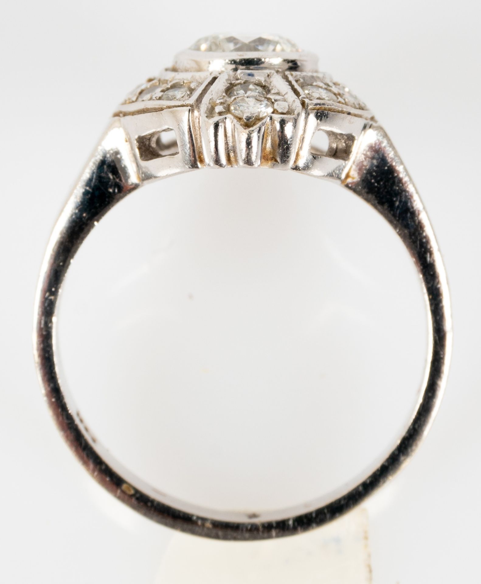 Eindrucksvoller, beeindruckender "Art- Deco" Ring der 1920/ 30er Jahre. Schlichte, zeitlos elegante - Image 5 of 7