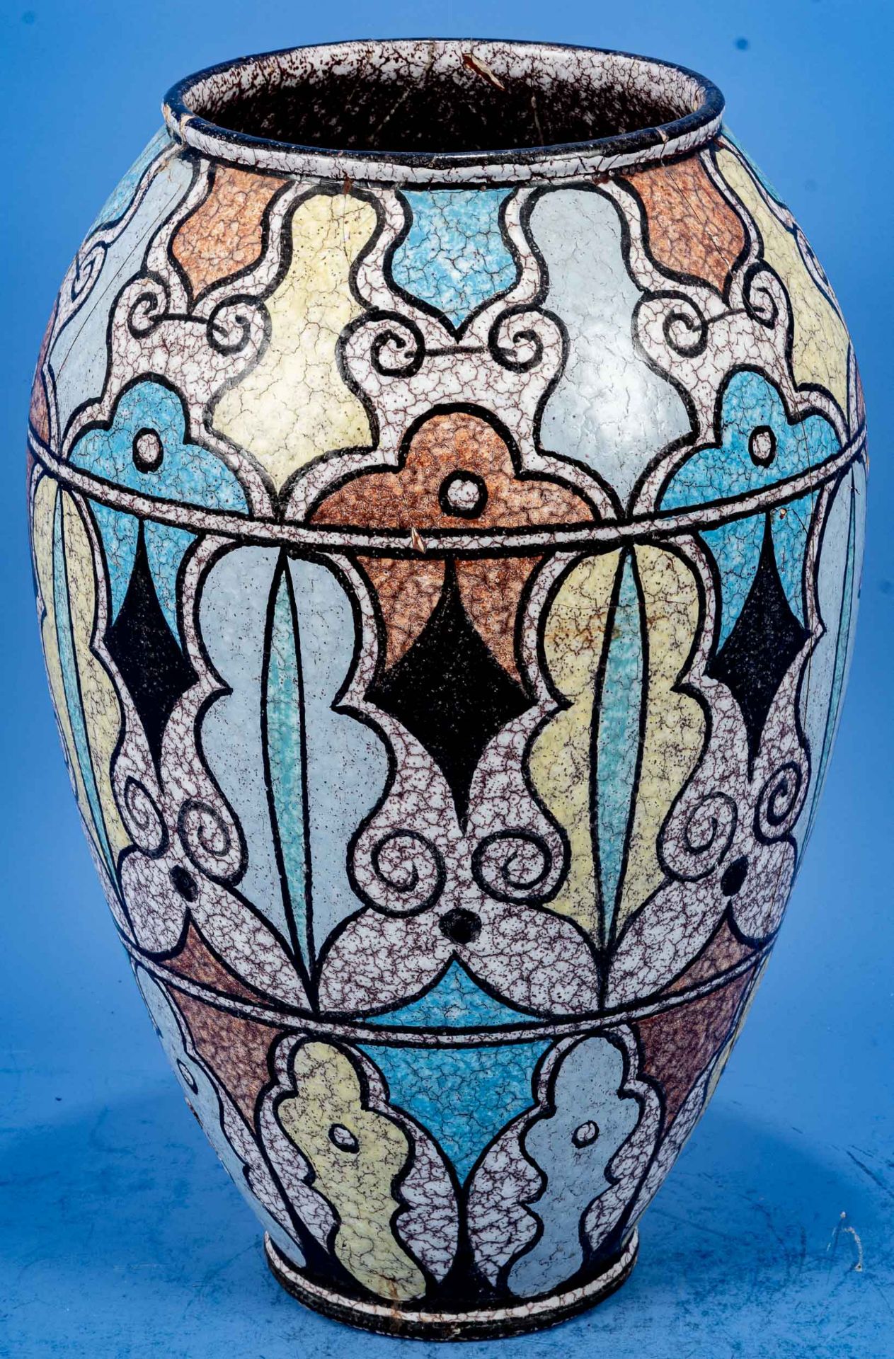 Seltene Bodenvase; diese Vase wurde laut Vorbesitzer auf der 1. Documenta 1955 in Kassel erworben.