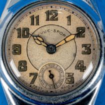 "REVUE SPORT" Unisex Armbanduhr, Stahlgehäuse, wohl 1930er Jahre, Gehäusedurchmesser ca. 28 mm, ara