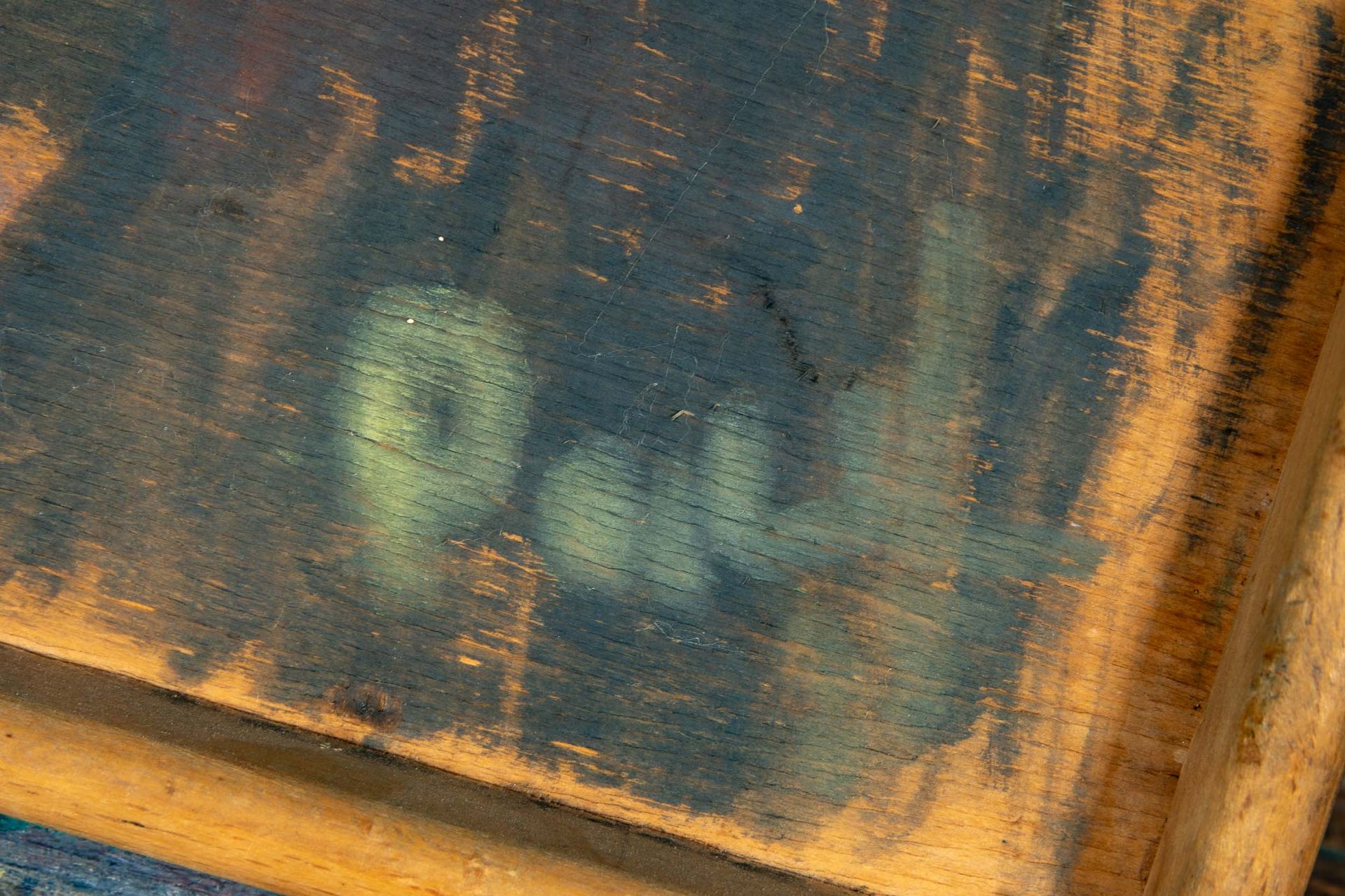 "CLOWN"   Gemälde Öl auf Sperrholz, ca. 39 x 36 cm, unten rechts signiert "Paul"; Rahmen beigegeben - Bild 5 aus 8