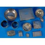 11tlg. Sammlung verschiedener Silberwaren, überwiegend Silber; versch. Alter, Größen, Materialien,