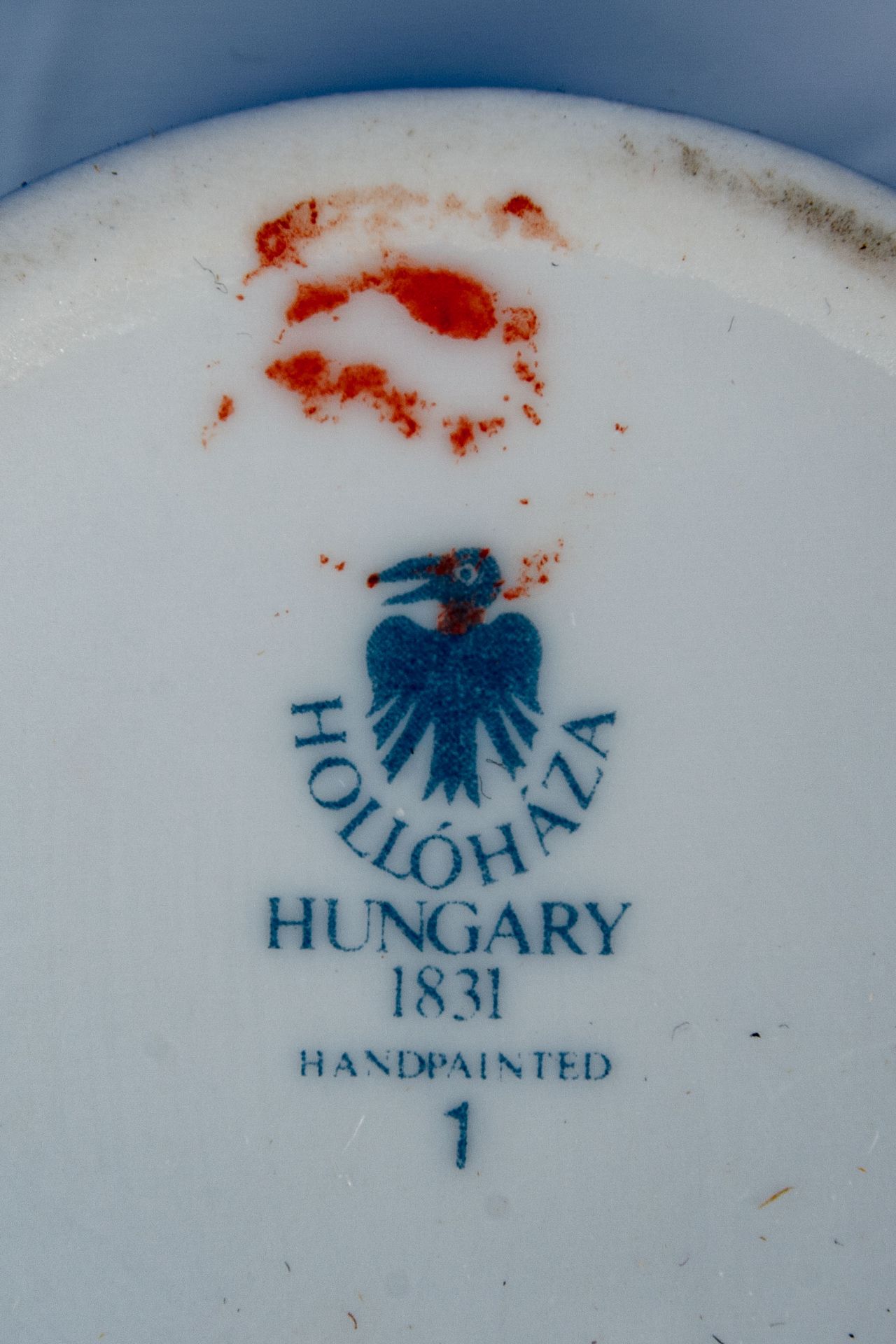 22tlg. Kaffeeservice für 6 Personen, Hollohaza Porzellan, Ungarn. Bestehend aus: Kaffeekanne mit pl - Bild 7 aus 7