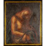 "Jesus Christus als Schmerzensmann" - Gemälde, Öl auf Leinwand, wohl süddeutsche Arbeit des 18./19.