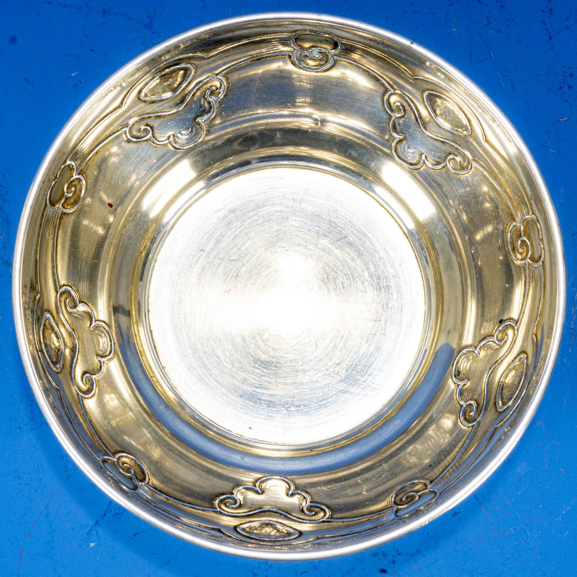 Dänische Jugendstil - Schale/ Kuppa, 830er Silber massiv, 1912 "Dansk Arbejde". Die Schale ist gesc - Image 4 of 6