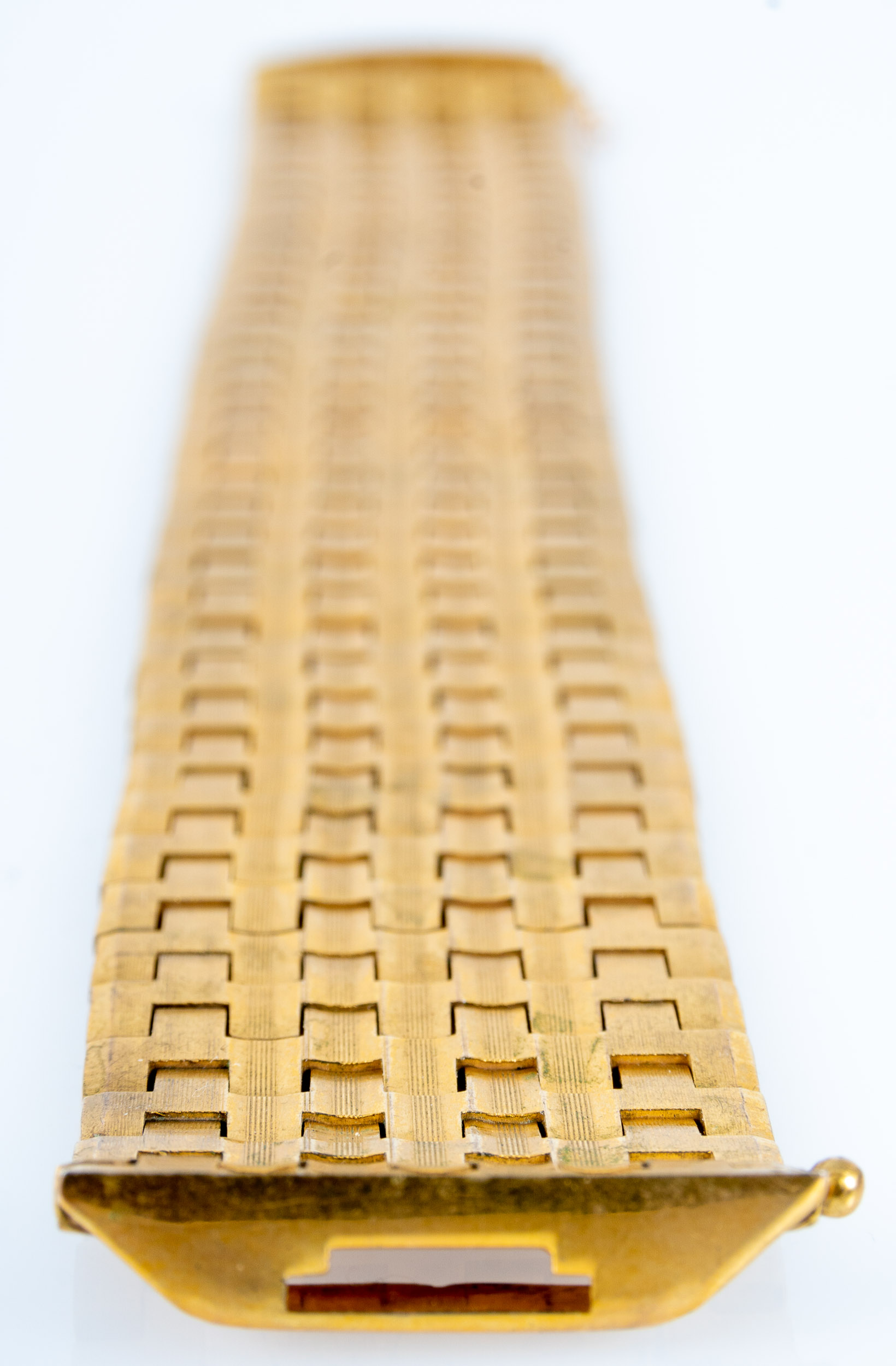Sehr breites "Panzer" Armband/ Gliederarmband aus 18 karätigem Gelbgold mit Kastenschloss & Sicherh - Image 13 of 13