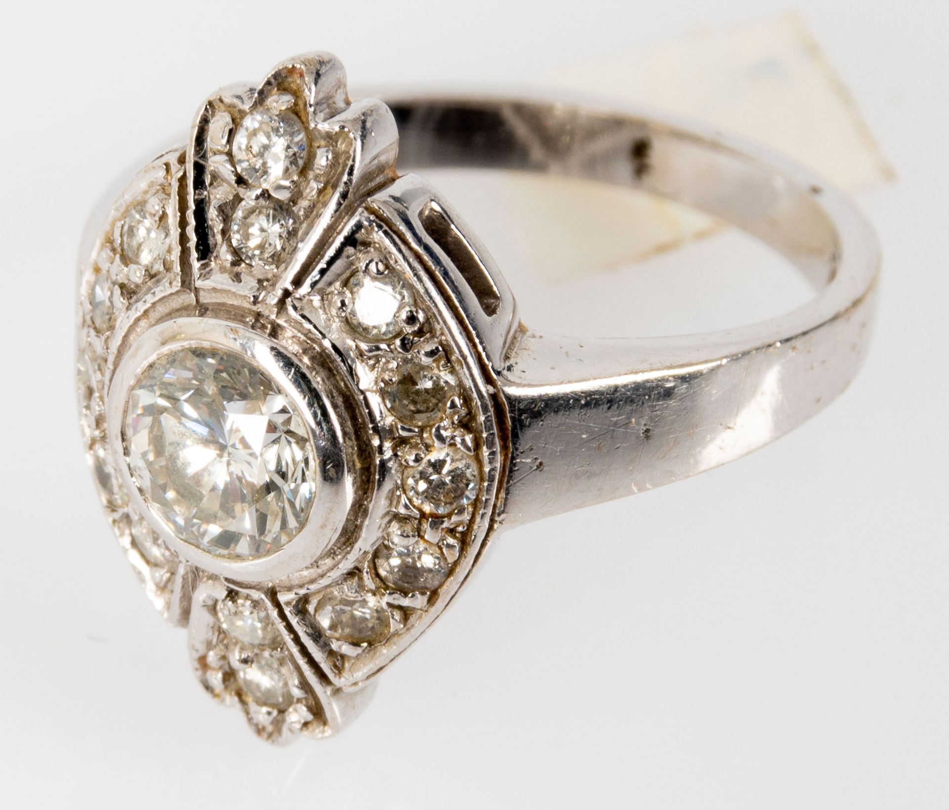 Eindrucksvoller, beeindruckender "Art- Deco" Ring der 1920/ 30er Jahre. Schlichte, zeitlos elegante - Bild 3 aus 7