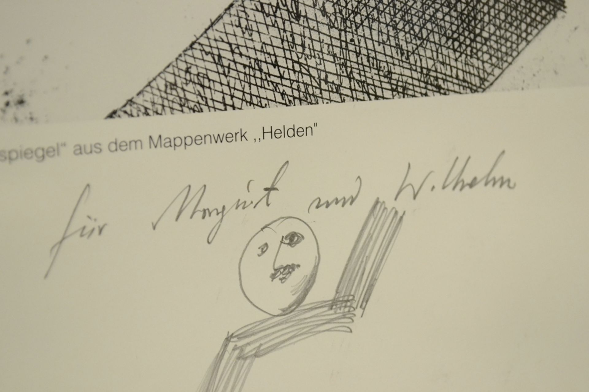 "Till Eulenspiegel" aus dem Mappenwerk "Helden" mit persönlicher Widmung, signiert und datiert von - Image 3 of 3