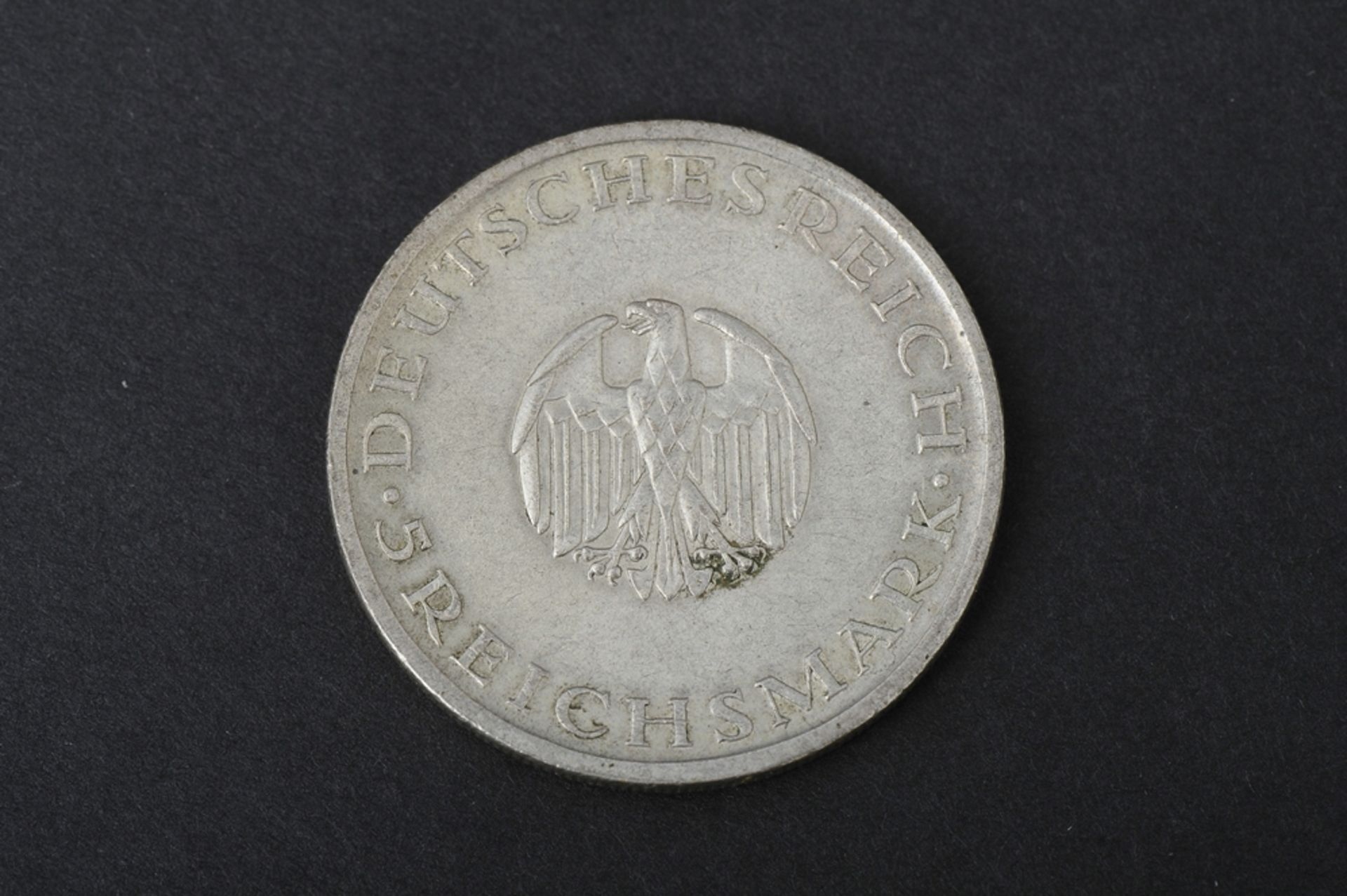 5 Reichsmark, 1920, Lessing, Buchstabe A. (ss). - Bild 2 aus 2