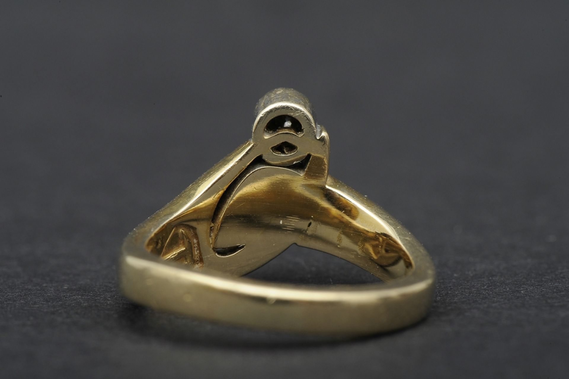 Zeitlos eleganter 585er Gelbgold-Damenring, ca. 6 gr. schwerer Ring mit Brillant von 0,05 ct., in - Image 5 of 7