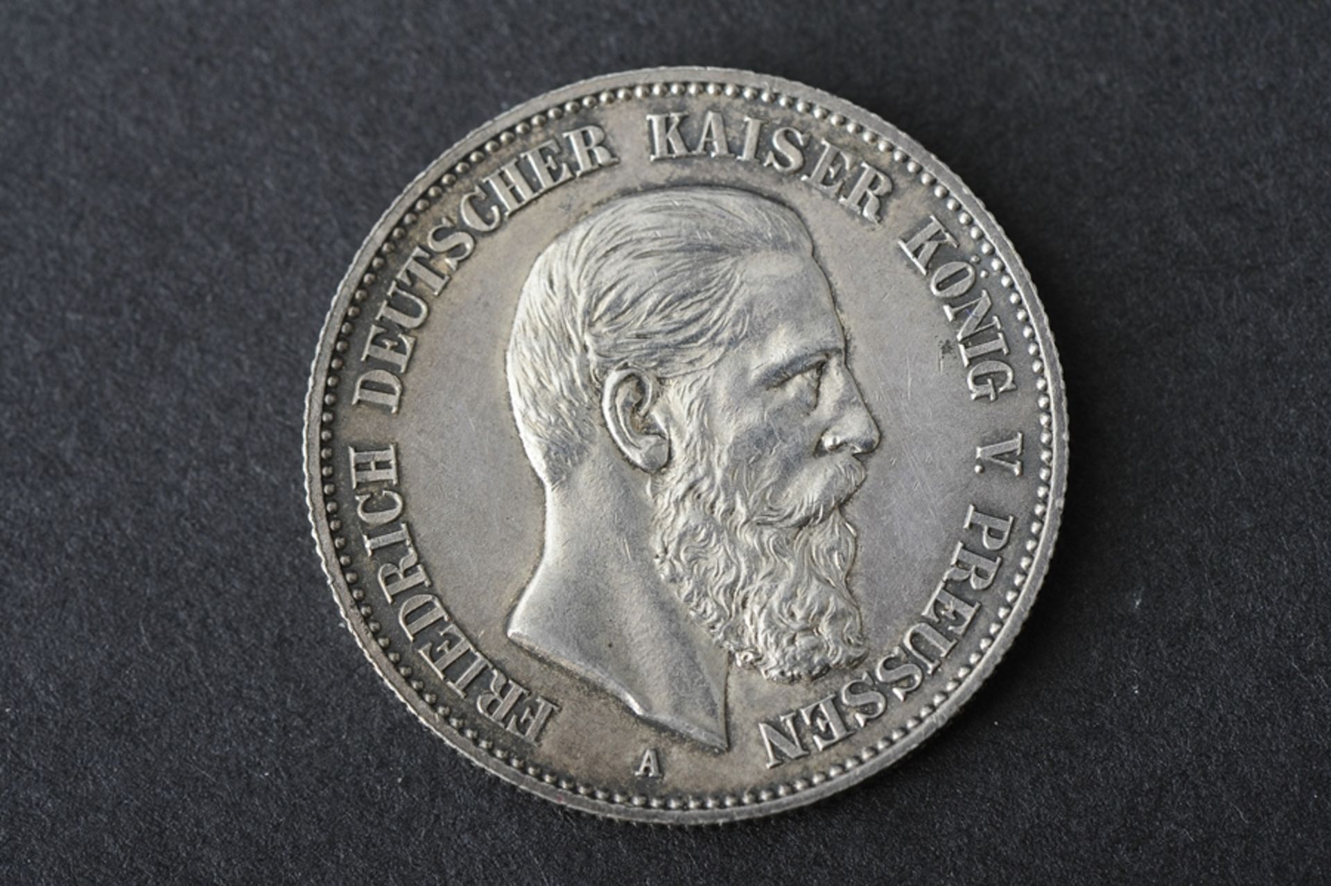 2 Reichsmark, Preussen, Buchstabe "A", 1888, Silber.