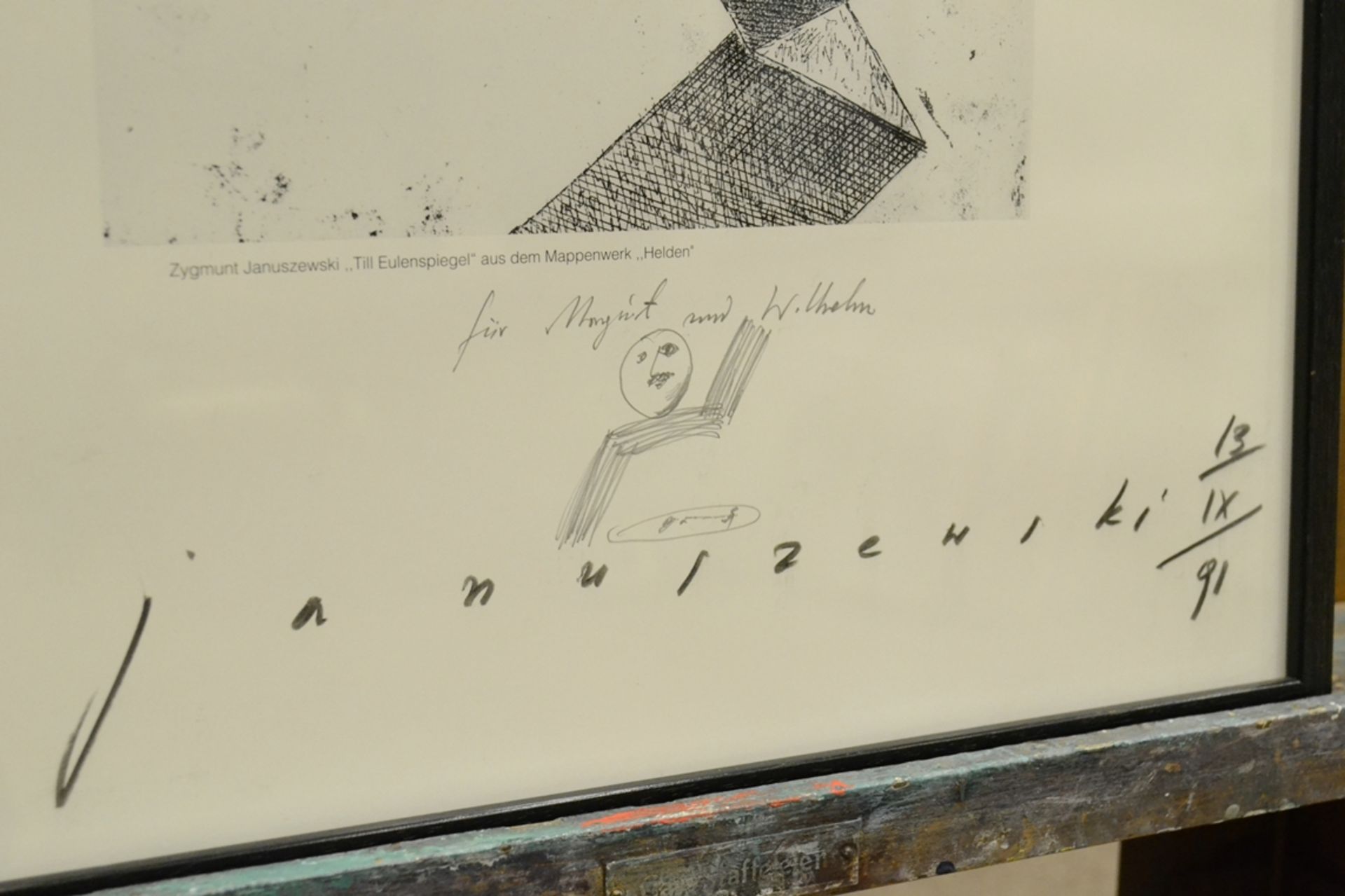 "Till Eulenspiegel" aus dem Mappenwerk "Helden" mit persönlicher Widmung, signiert und datiert von - Image 2 of 3