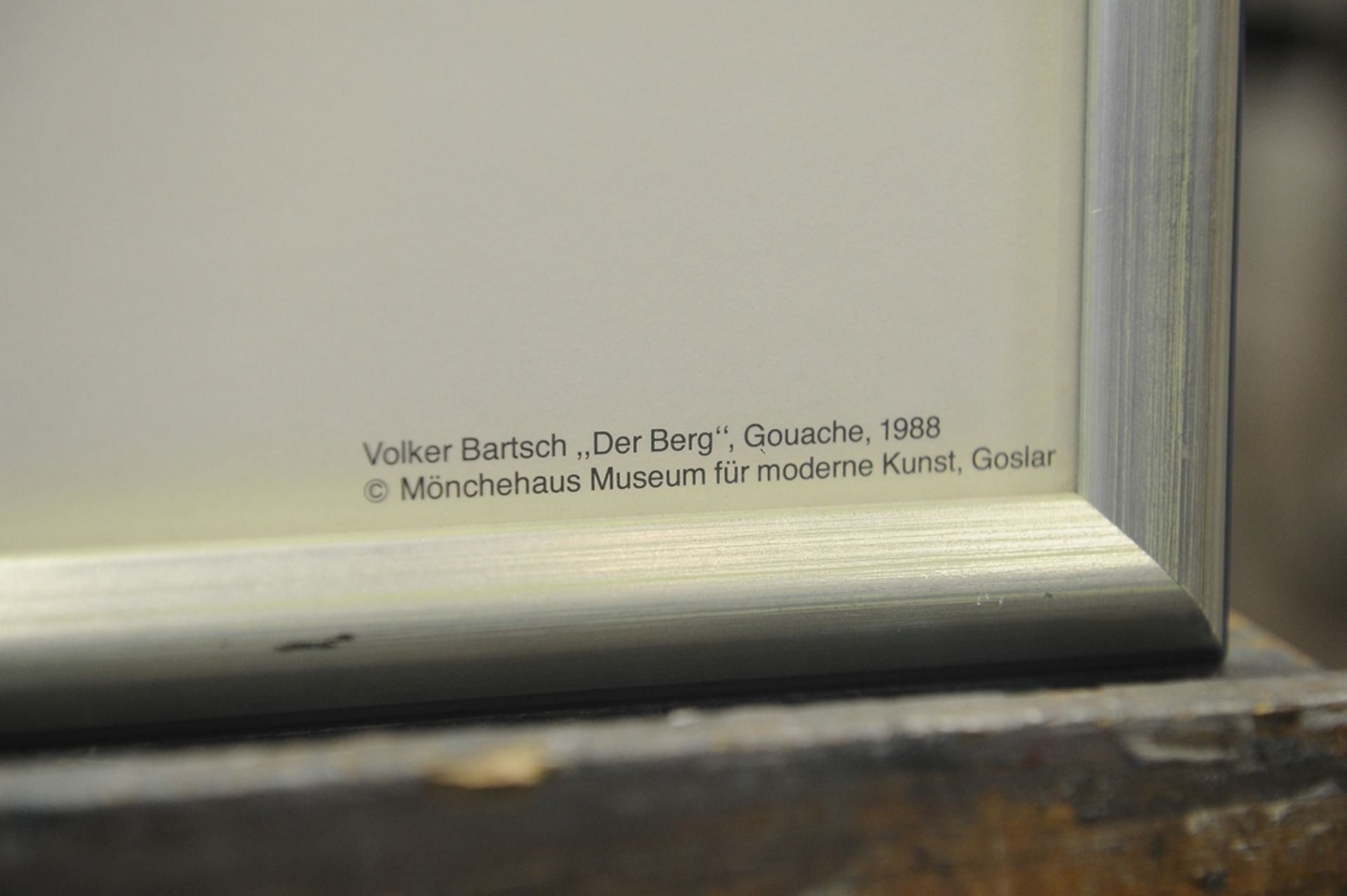 "Der Berg", Erstabzug eines Plakates (?) des Volker Bartsch (Goslar 1953 - lebt in Berlin), unten r - Image 5 of 5