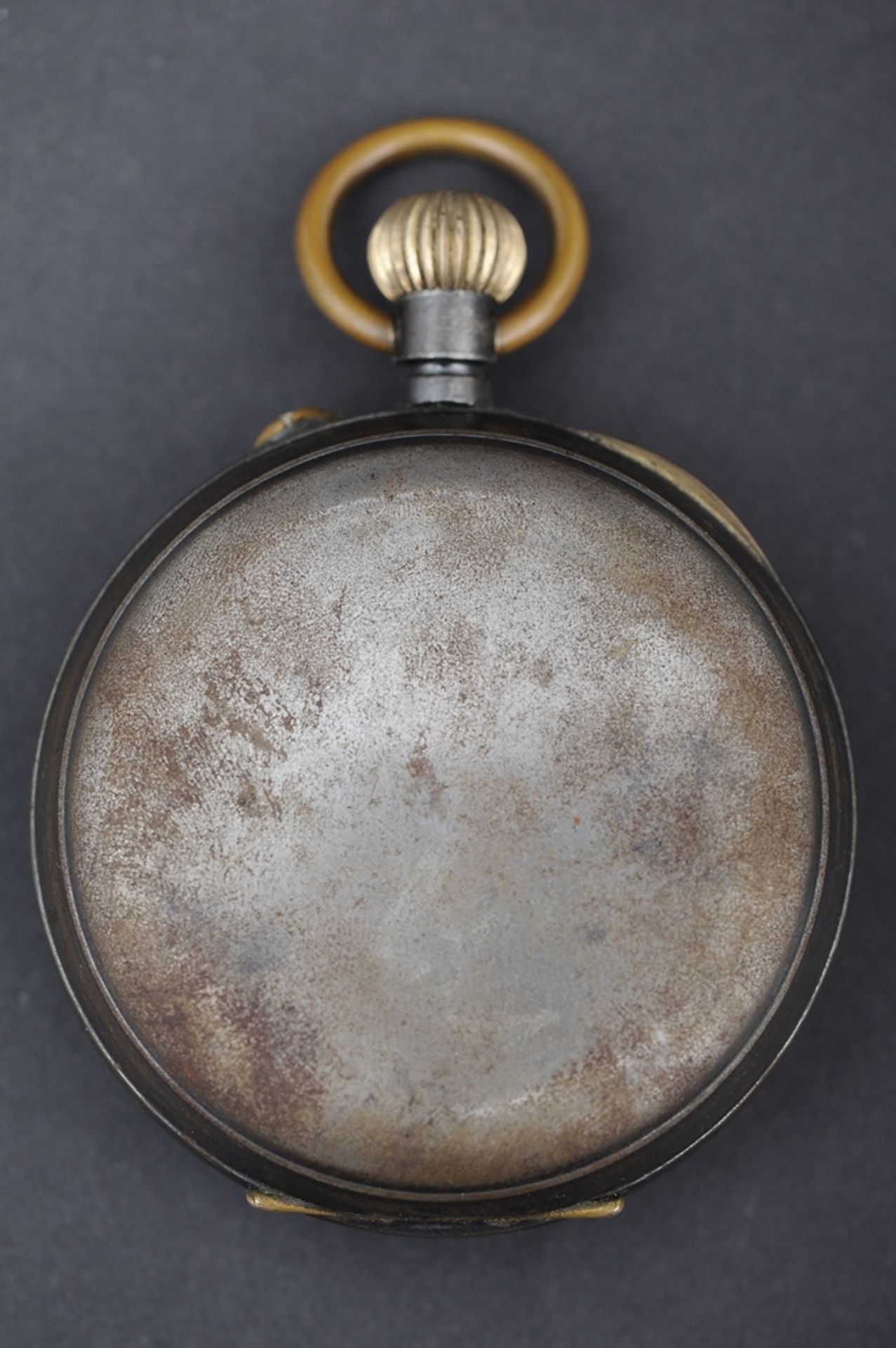 Antiker, silberbeschlagener Tischbilderrahmen/Taschenuhrenständer mit sehr großer, eingesetzter Tas - Image 9 of 13