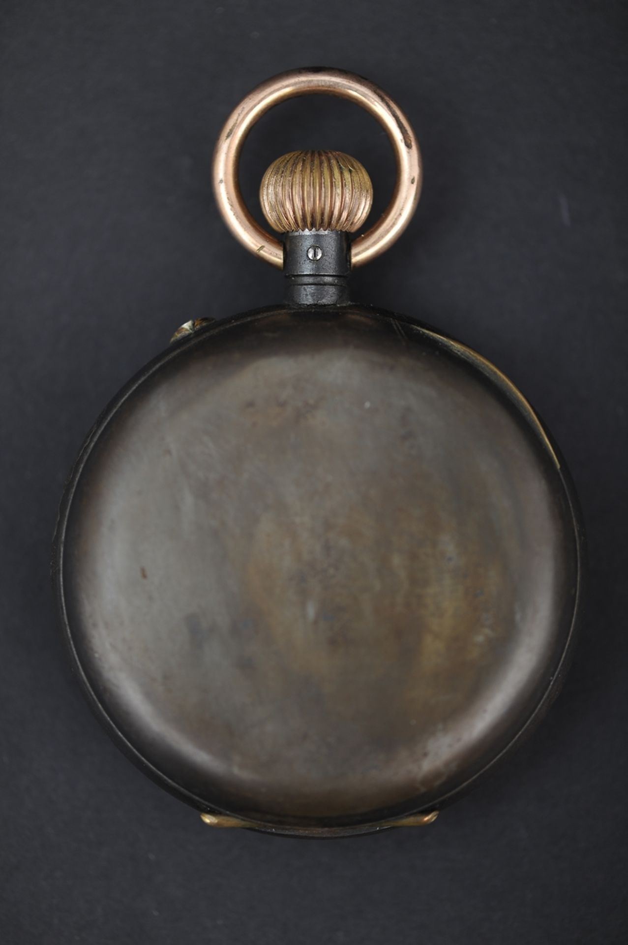 Antiker, silberbeschlagener Tischbilderrahmen mit eingesetzter großer Taschenuhr, 925er Sterlingsil - Image 7 of 12