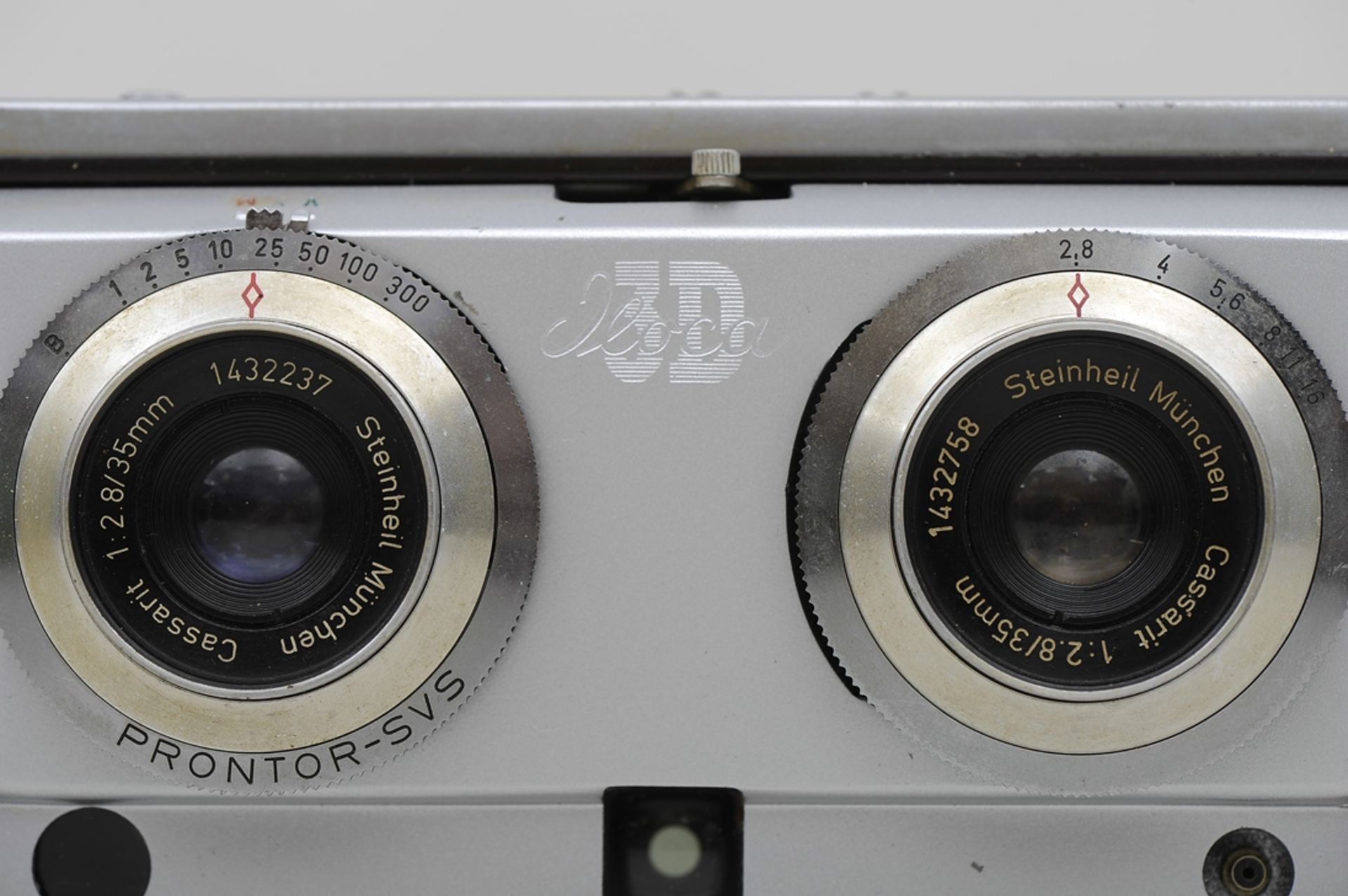 "ILOCA 3D" Stereo Rapid Kamera mit Steinheil Cassait-Objektiven 1:2,8/35 mm, No. 1432237 und 143275 - Image 7 of 7