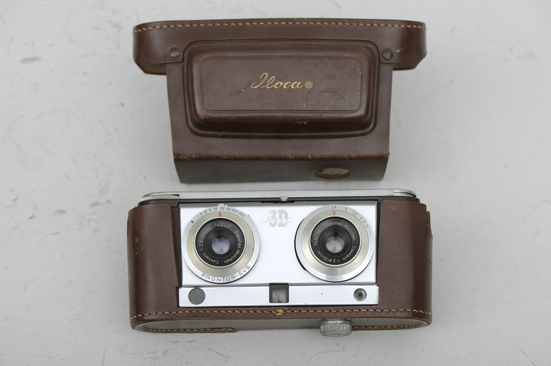 "ILOCA 3D" Stereo Rapid Kamera mit Steinheil Cassait-Objektiven 1:2,8/35 mm, No. 1432237 und 143275 - Image 6 of 7