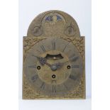 Antiker Wiener-Uhrenkopf mit sichtbarem Vorderzappler-Miniaturpendel, lt. handgeschriebenem Zettelc