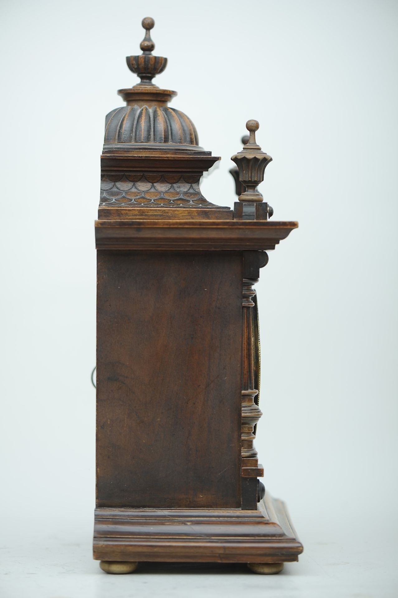 Kaminuhr, Historismus - "The Greenwich Clock" - aufwändig mit "Dachschindeln" und Türmchenabschlüss - Image 13 of 14