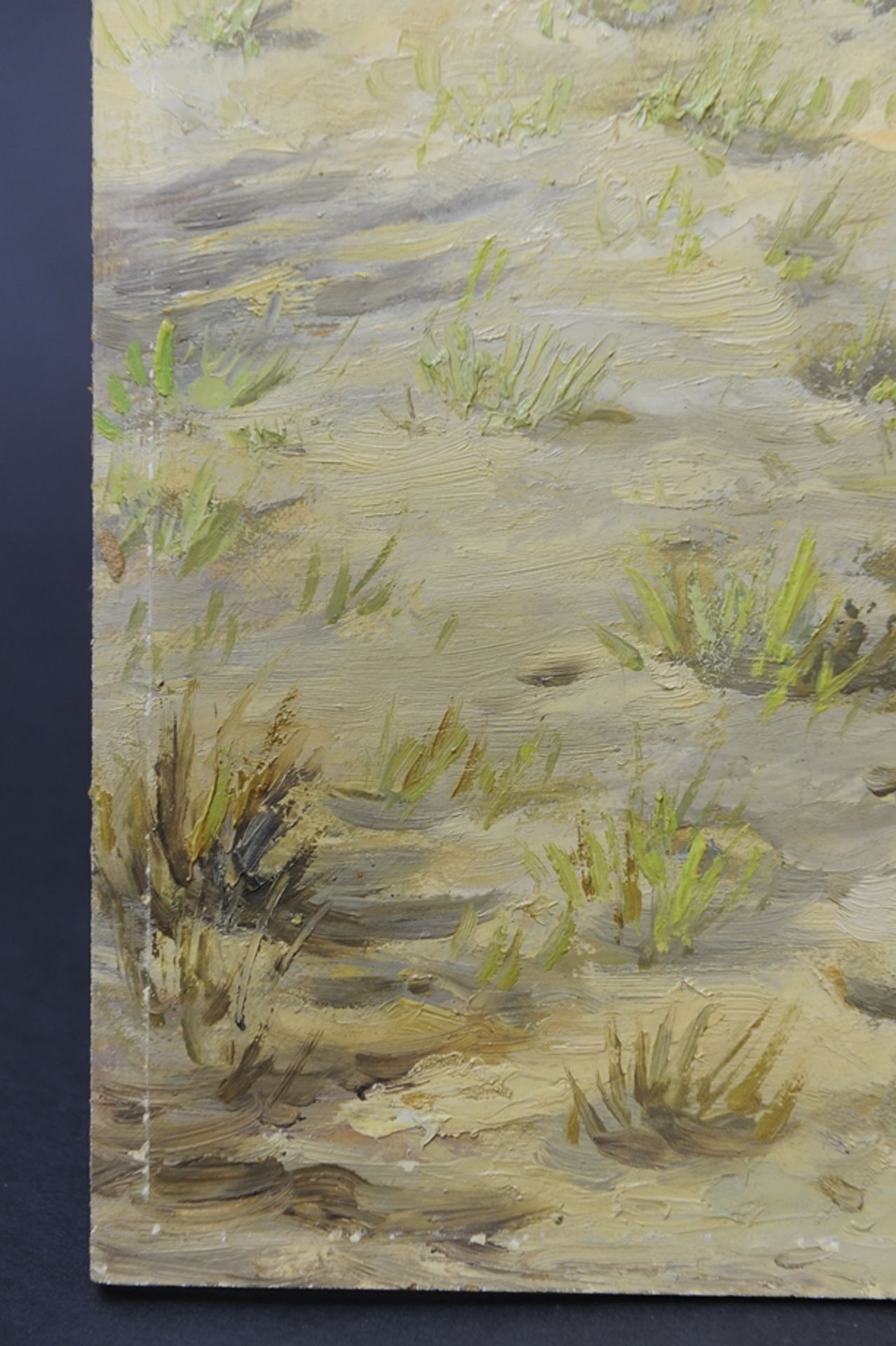 "Elche" in weiter Landschaft, Gemälde, Öl auf Schichtholzplatte, ca. 50 x 60 cm, unten rechts signi - Image 4 of 7