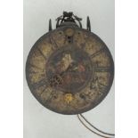 Antike Einzeiger - Vorderzappler - Wanduhr mit insgesamt 4 Gewichten (!) aus der Uhrensammlung des