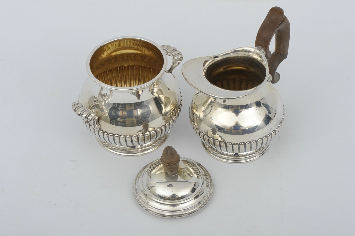 5teiliges Tee- und Kaffeeservice, 800er Silber massiv, bestehend aus Teekanne (Länge ca. 26 cm, ca. - Image 20 of 21