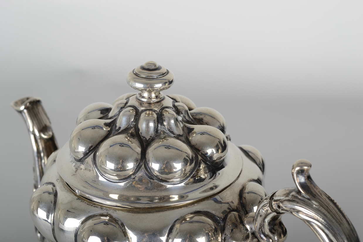 Kernstück, 800er Silber, Kaffee- und Teekanne mit scharnierten Deckeln, Sahnekännchen und Zuckersch - Image 13 of 25