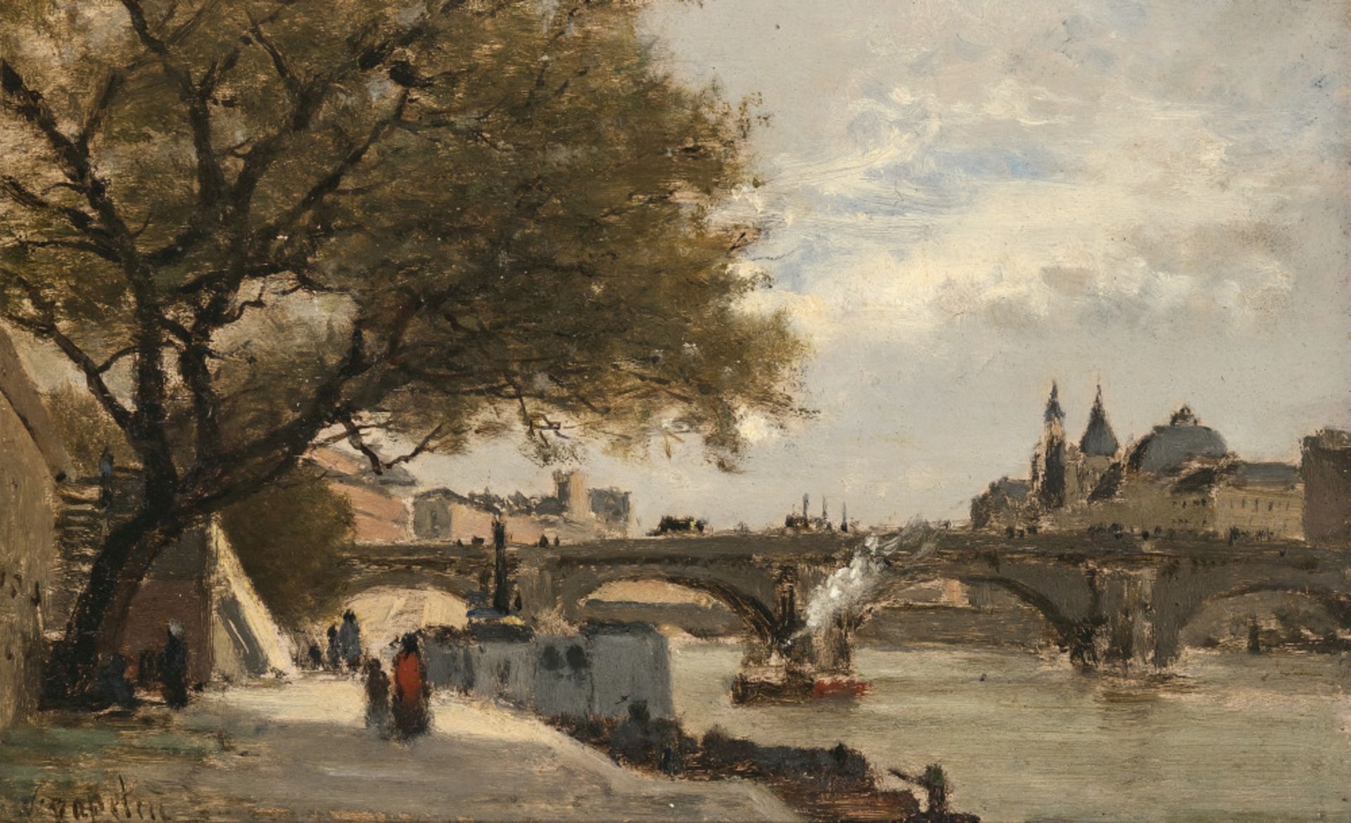 Victor Eugène de Papeleu  - Paris - An der Seine    - Bild 2 aus 4