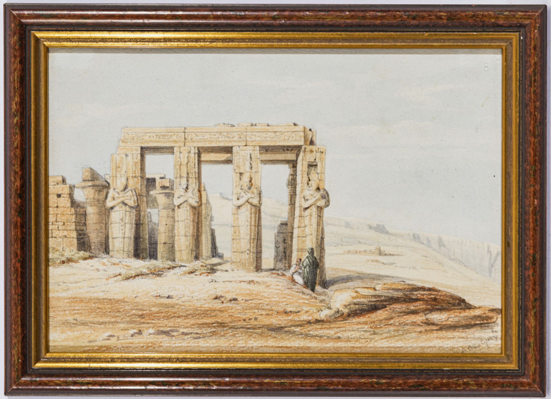 Otto (Friedrich Otto) Georgi  - Das Ramesseum in Theben    - Bild 2 aus 4