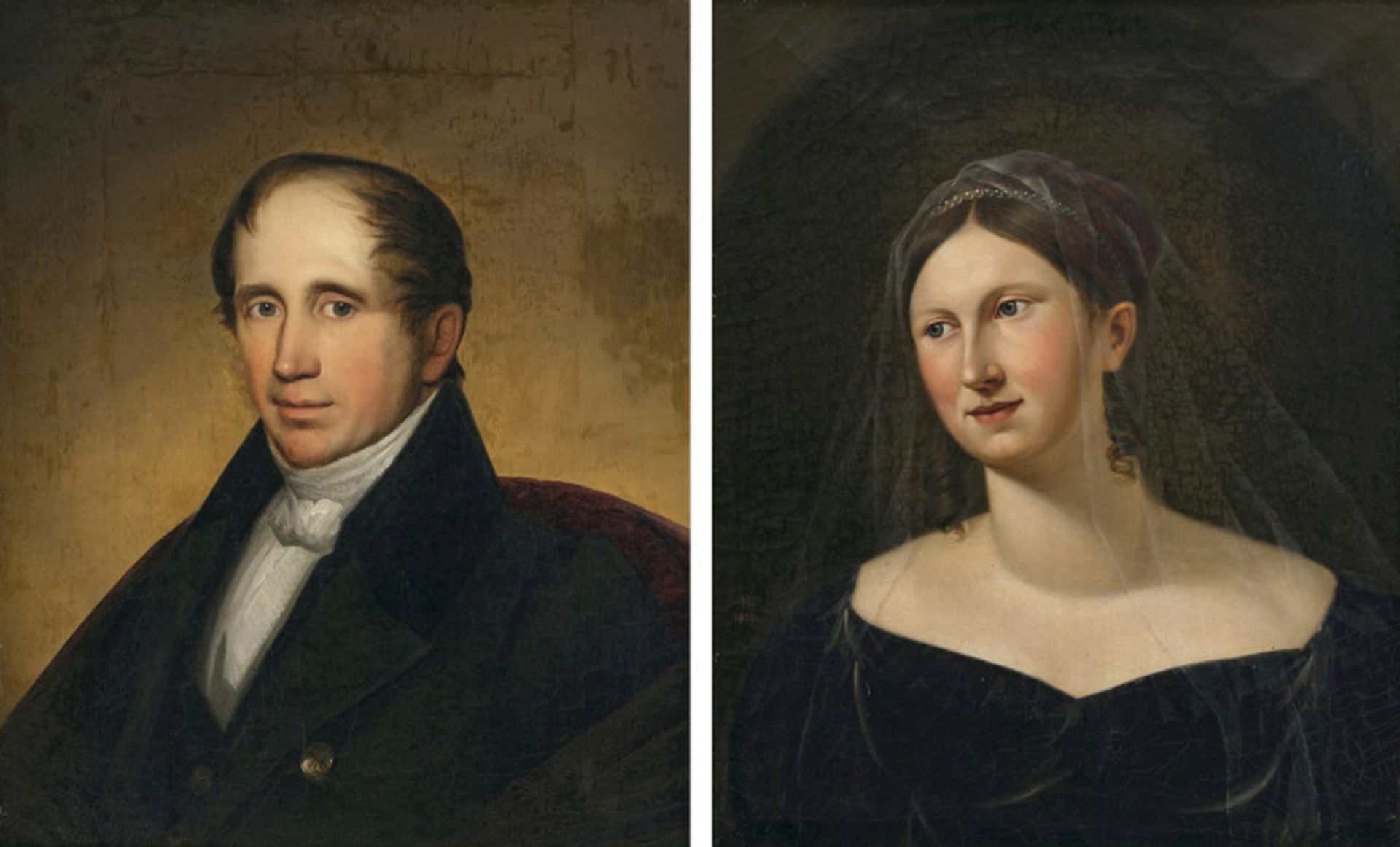 Portraits of a lady and a gentleman