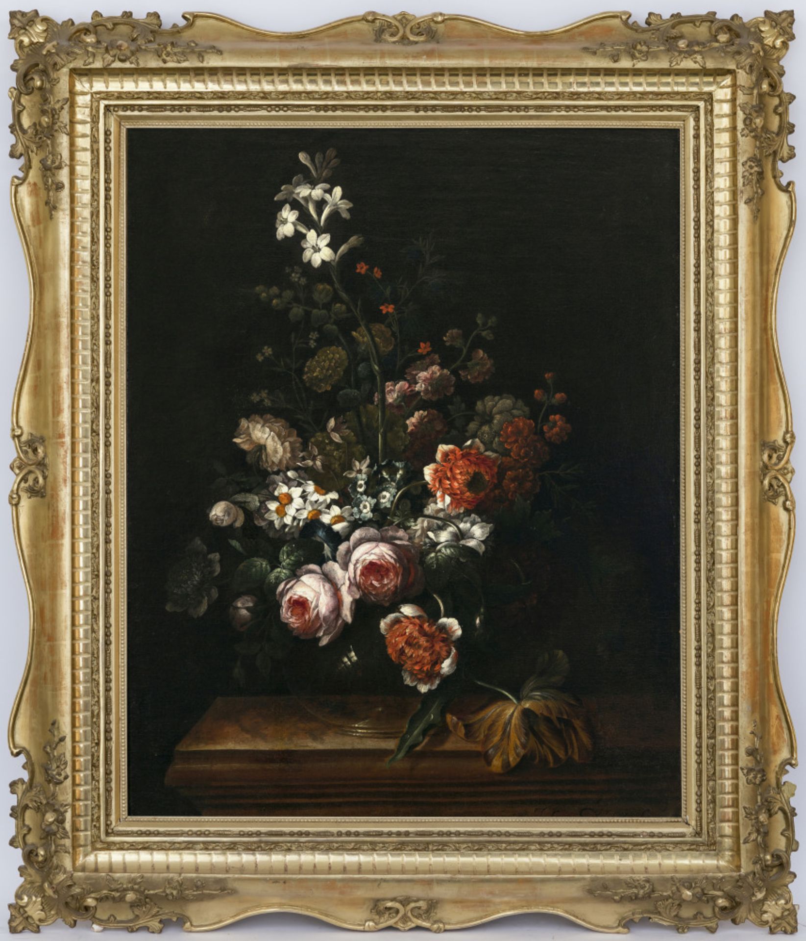 Johann Baptist Drechsler  - Stillleben mit Blumen in Glasvasen    - Bild 5 aus 6