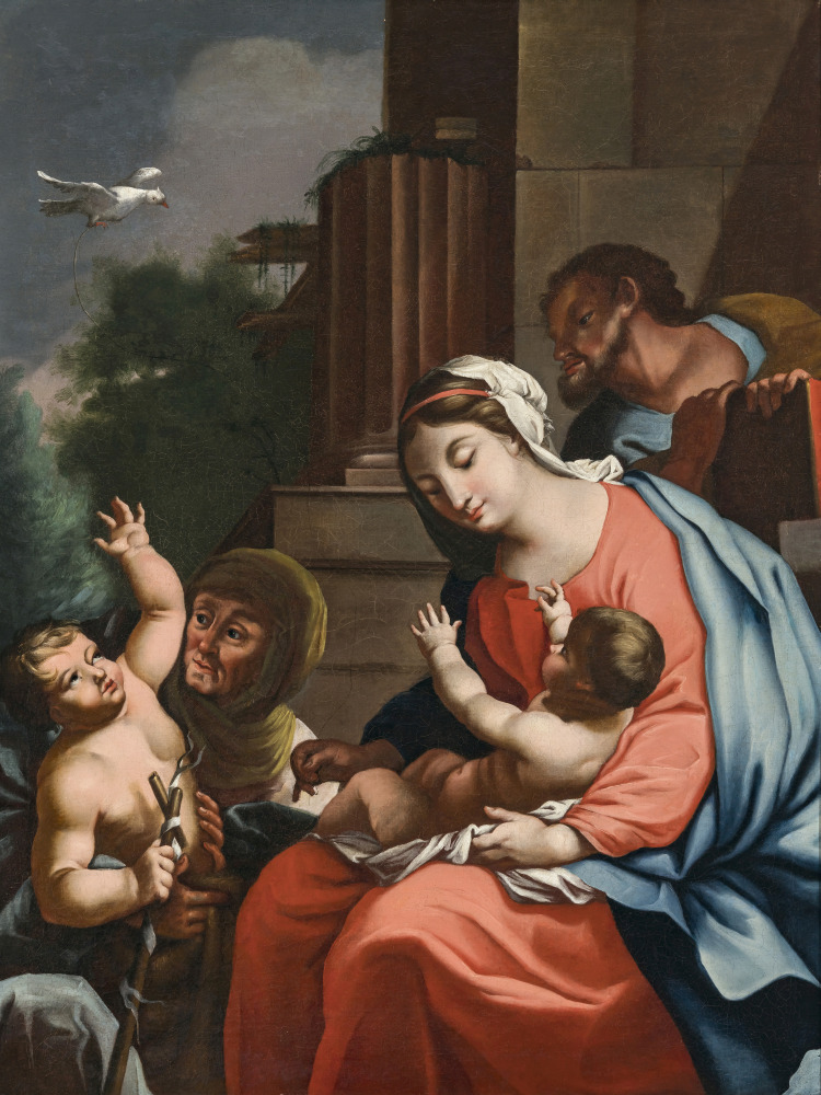 The Holy Family with Saint Anne and John the Baptist as a boy