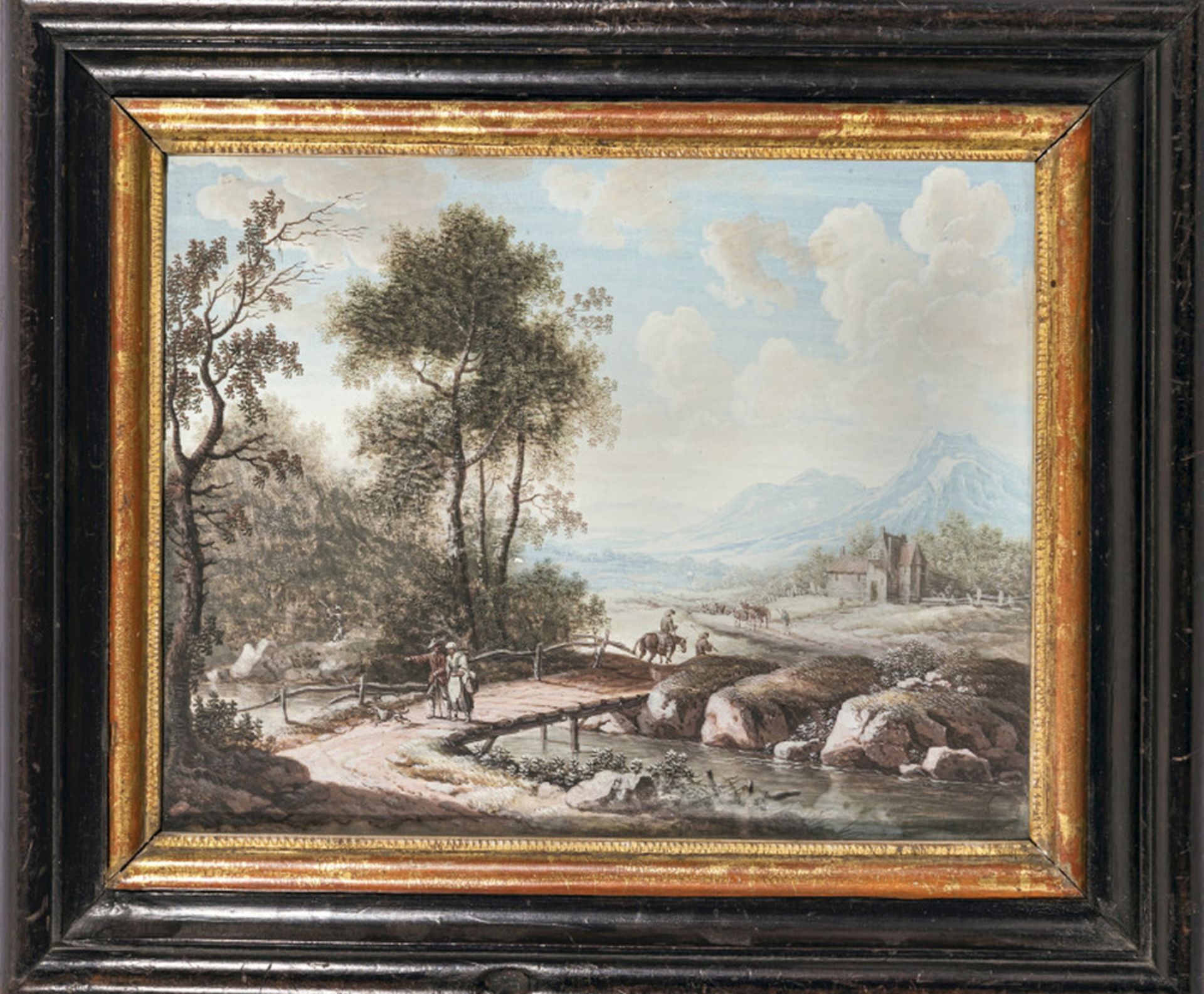 Weite Landschaft mit Brücke - Bild 3 aus 4