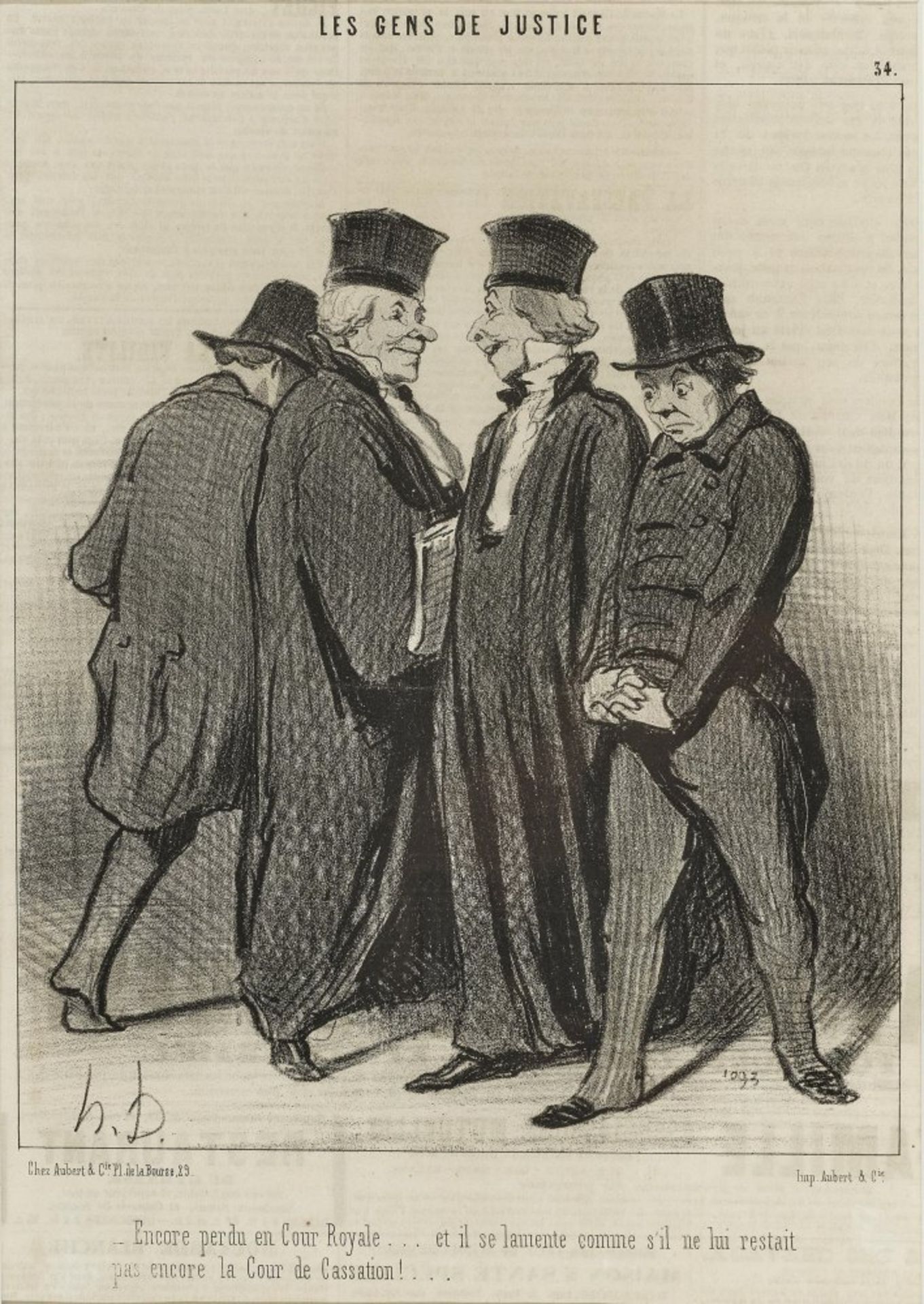 Honoré Daumier  - Les Gens de Justice   