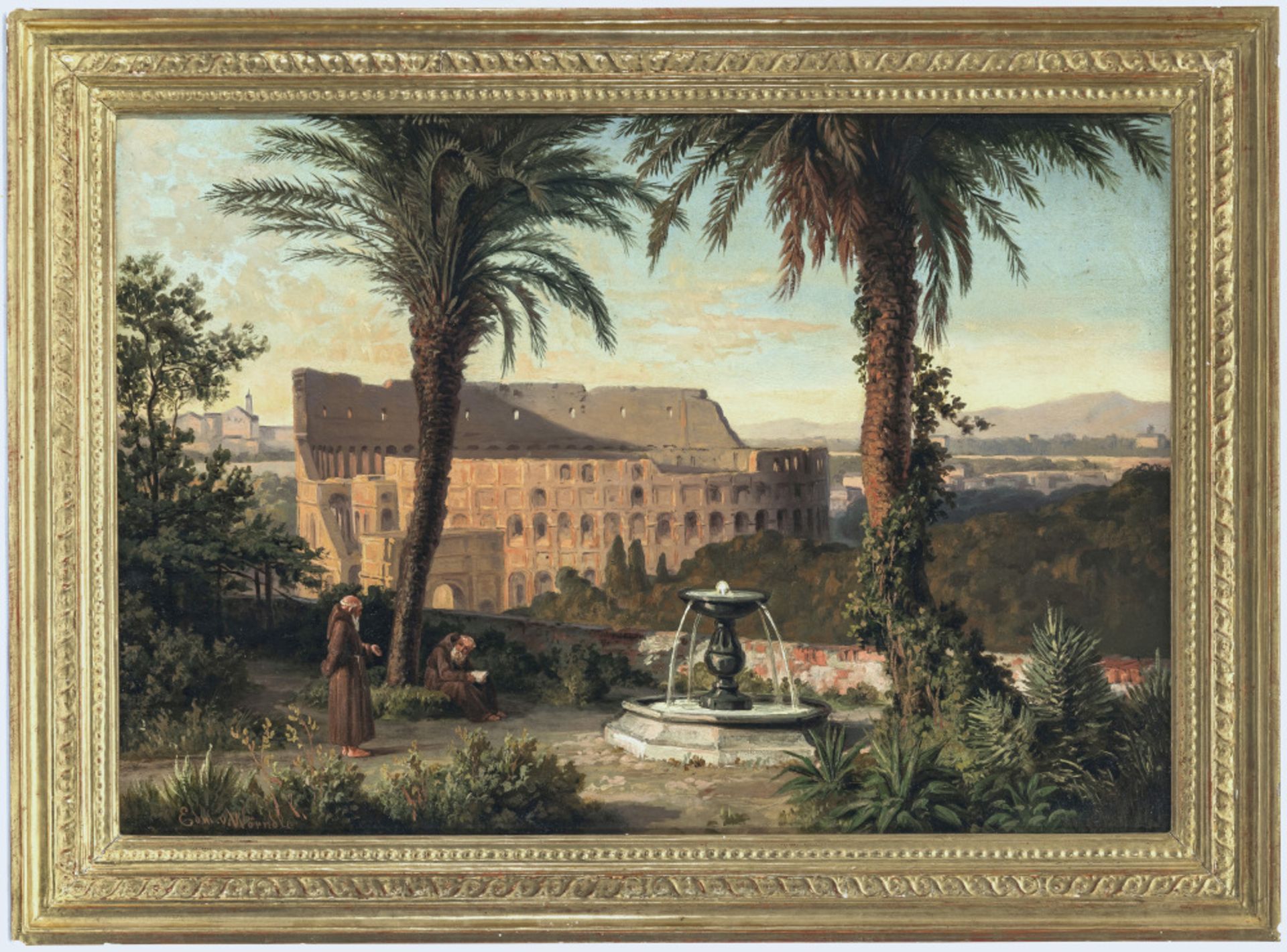 Edmund von Wörndle (W. von Adelsfried)  - Rom - Blick vom Palatin auf das Kolosseum    - Bild 3 aus 4