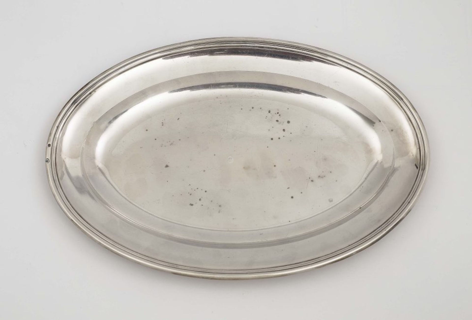 An oval platter