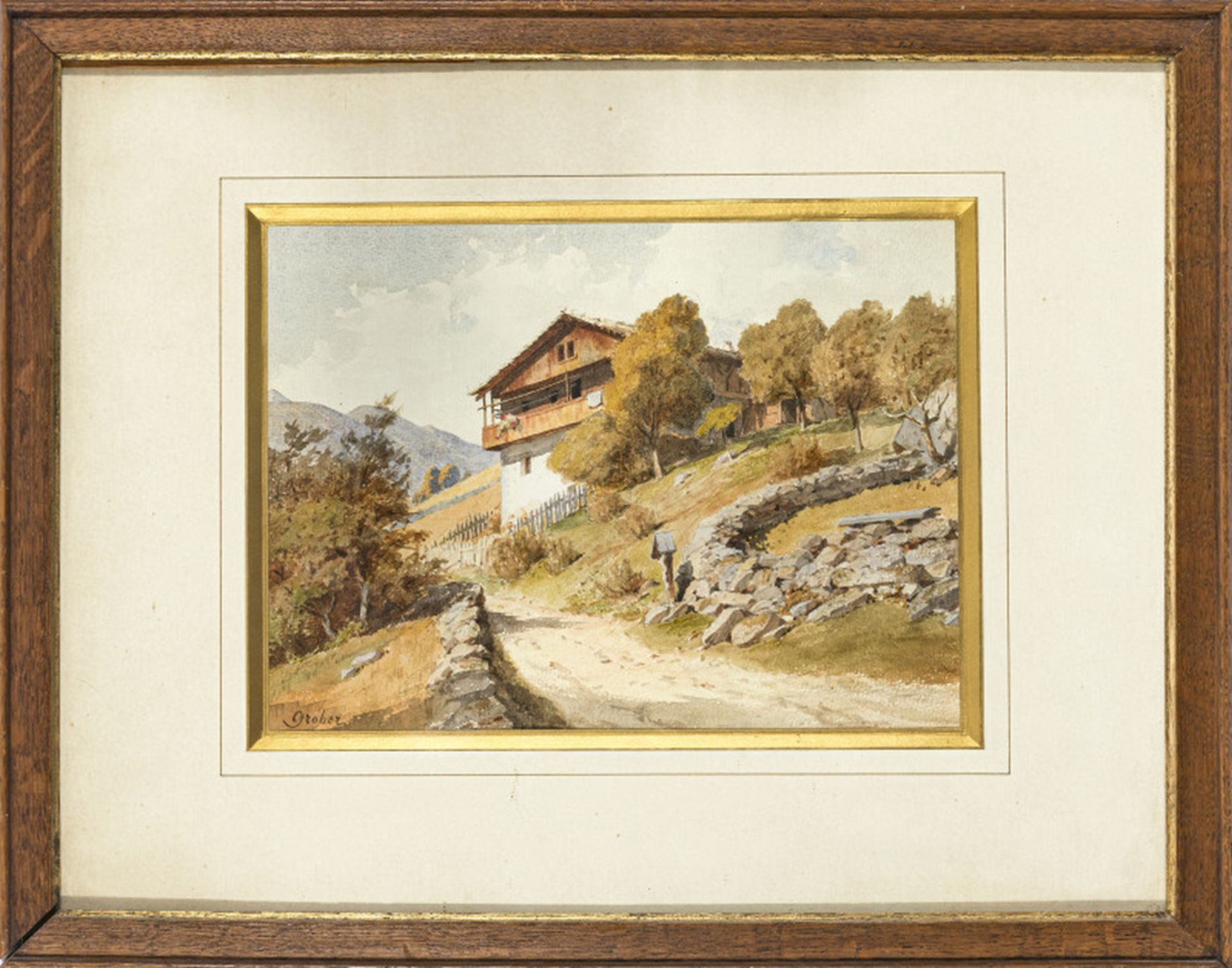 Blick auf ein Haus in den Bergen - Bild 3 aus 4