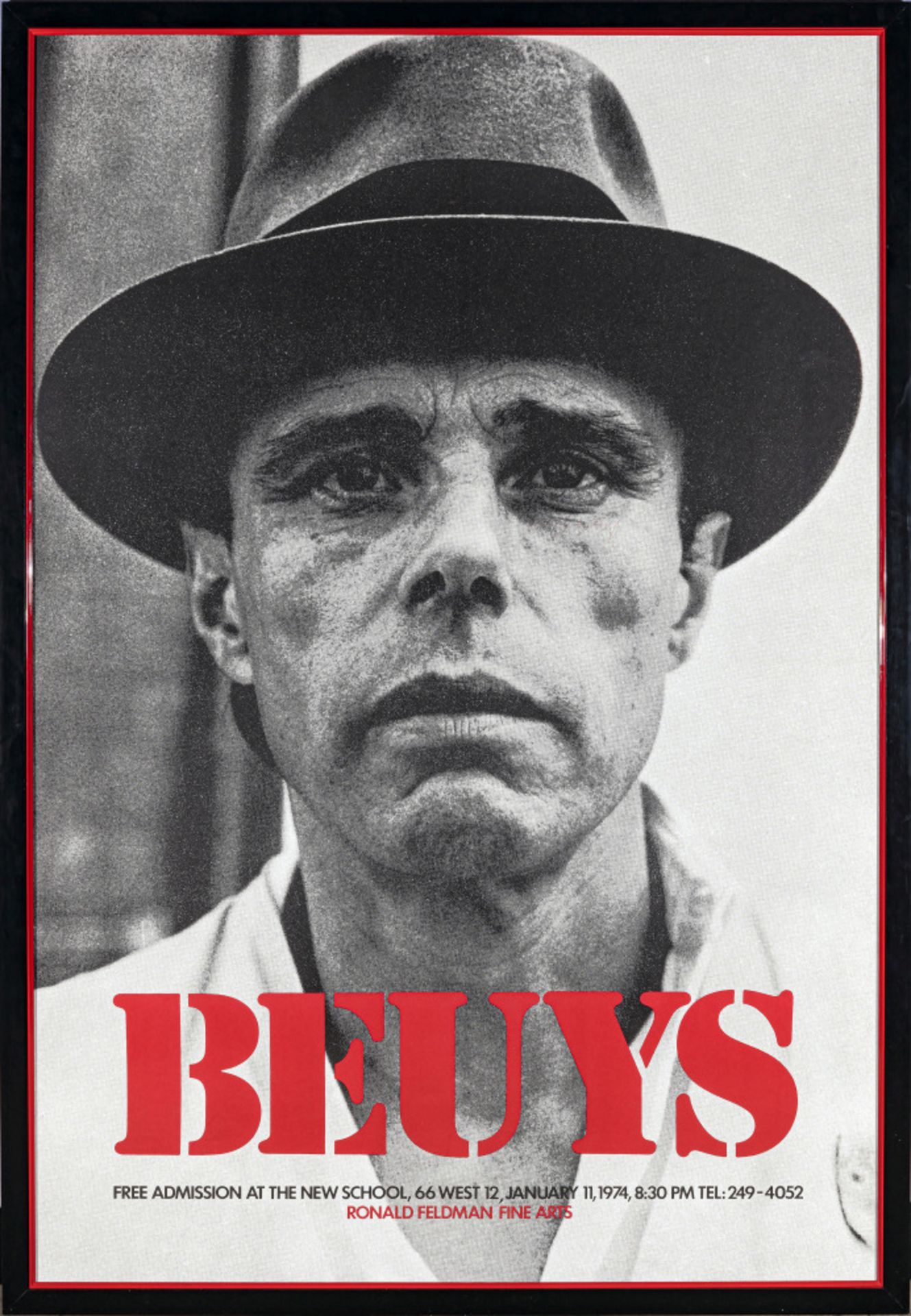 Joseph Beuys  - Plakat ''Beuys'' (Free Admission at the new school). 1974   