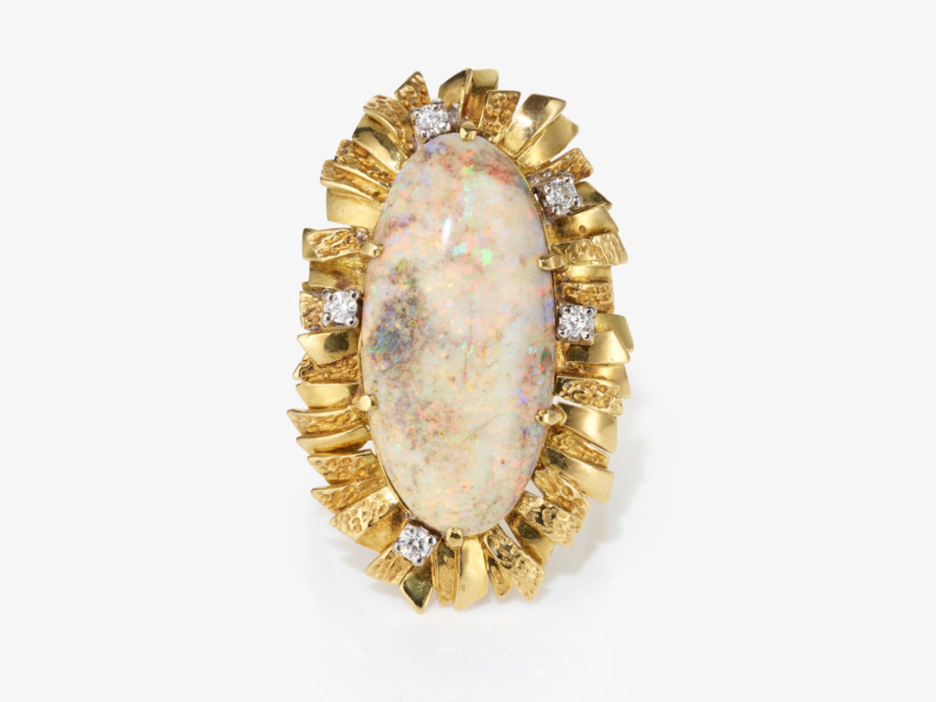 A ring with crystal opal - Image 4 of 4