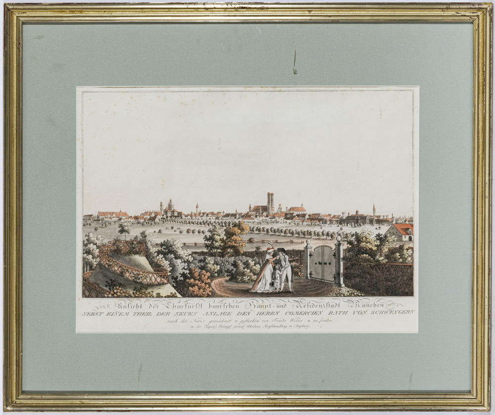 Ansicht der Churfürstl. bayrschen Haupt= und Residenzstadt München - Image 2 of 2