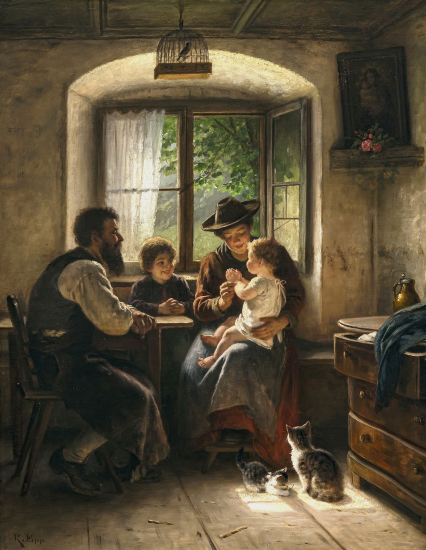 Rudolf Epp  - ''Familienglück''    - Bild 2 aus 2