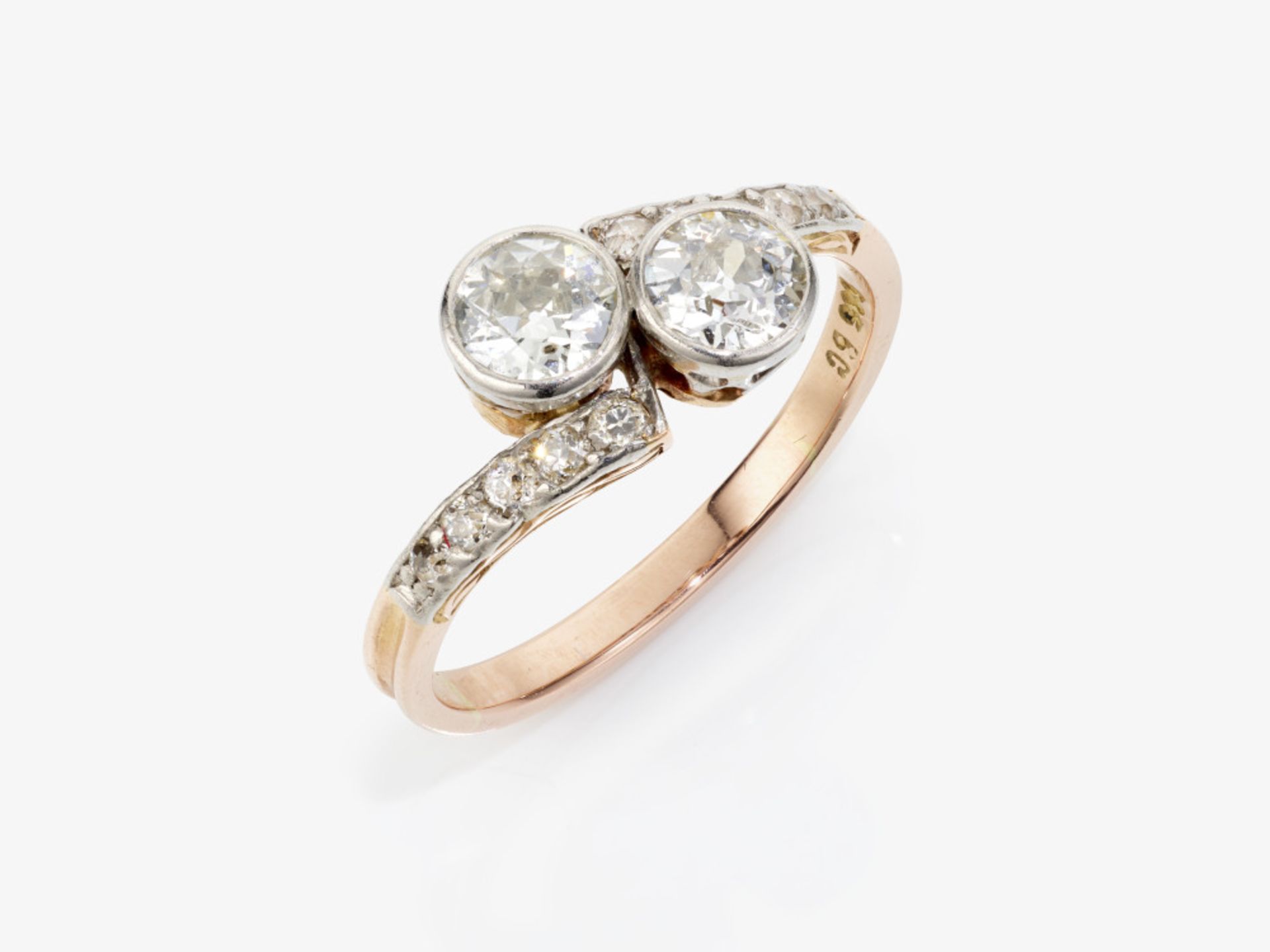 A Vis-à-Vis ring with diamonds - Image 2 of 2