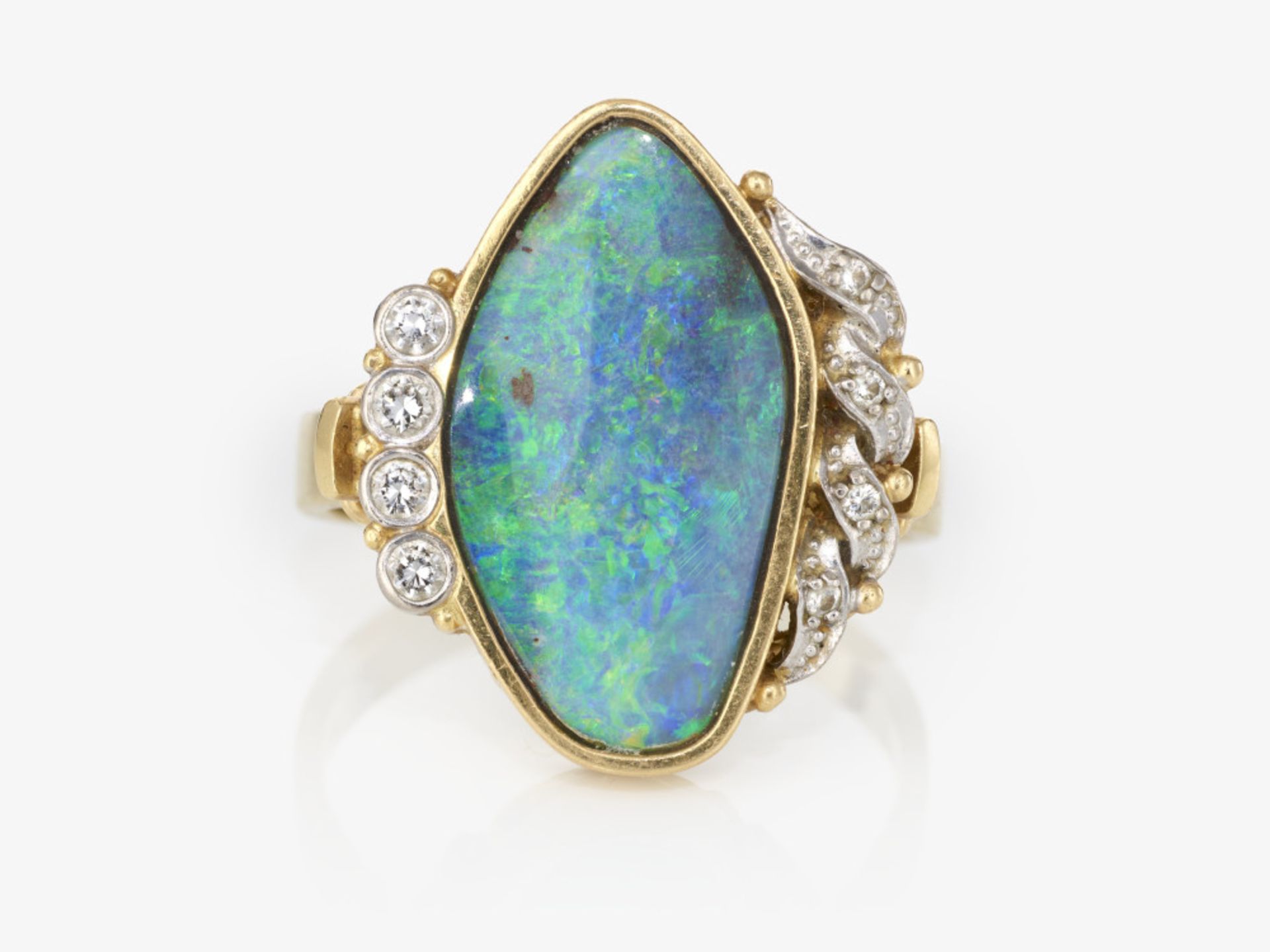 Ring mit Boulderopal und Brillanten - Bild 3 aus 4