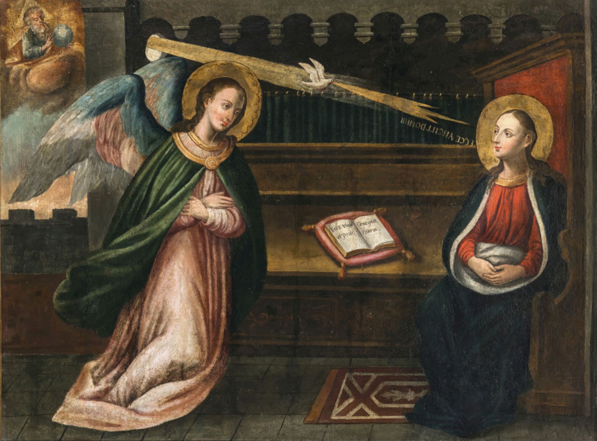 Meister der Annunciazione della SS. Annunziata in Florenz, Nachfolge 17. Jh.   - Verkündigung Marien - Bild 2 aus 4