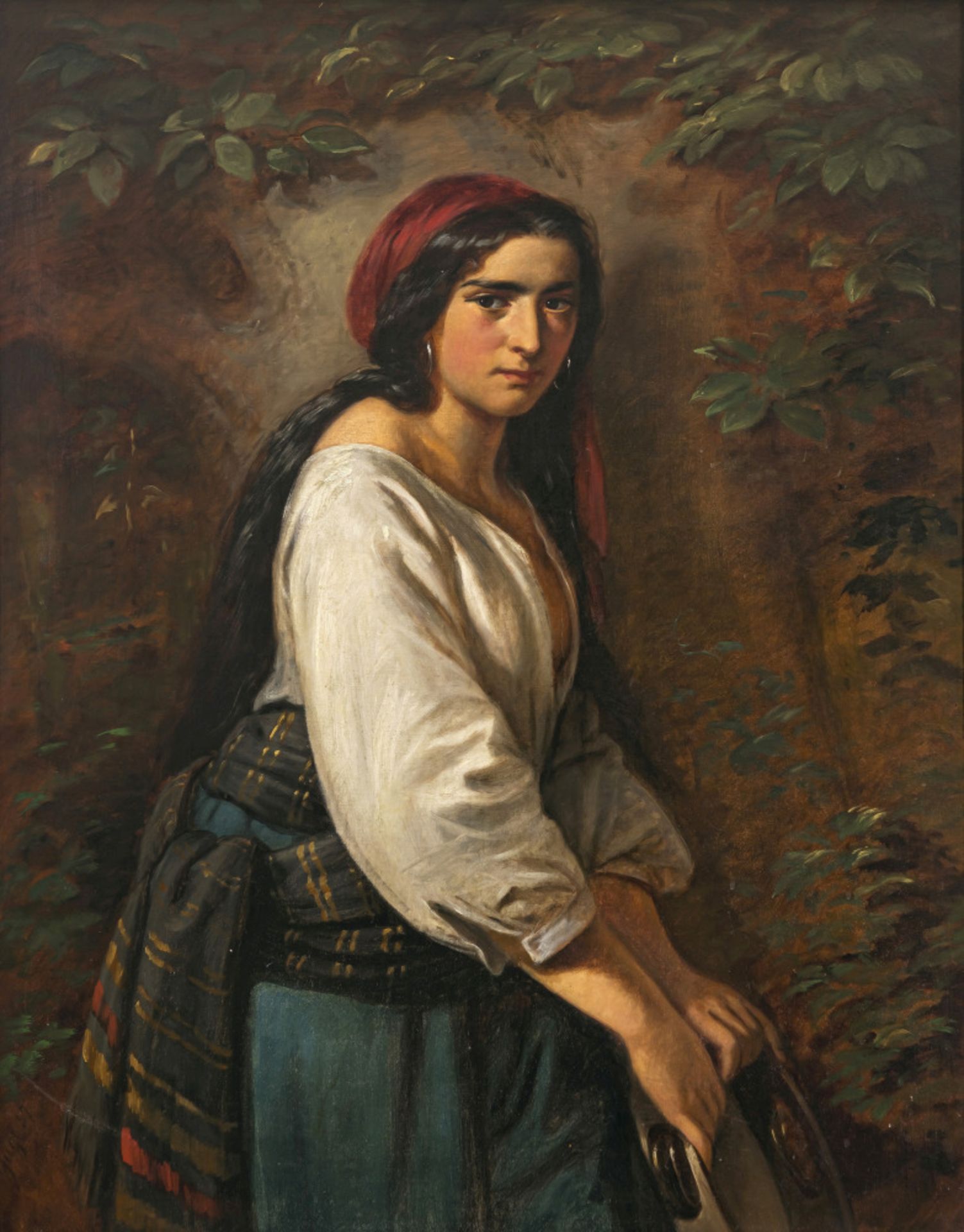 Karl Adolf Gugel  - Junge Frau mit Tamburin    - Bild 2 aus 4