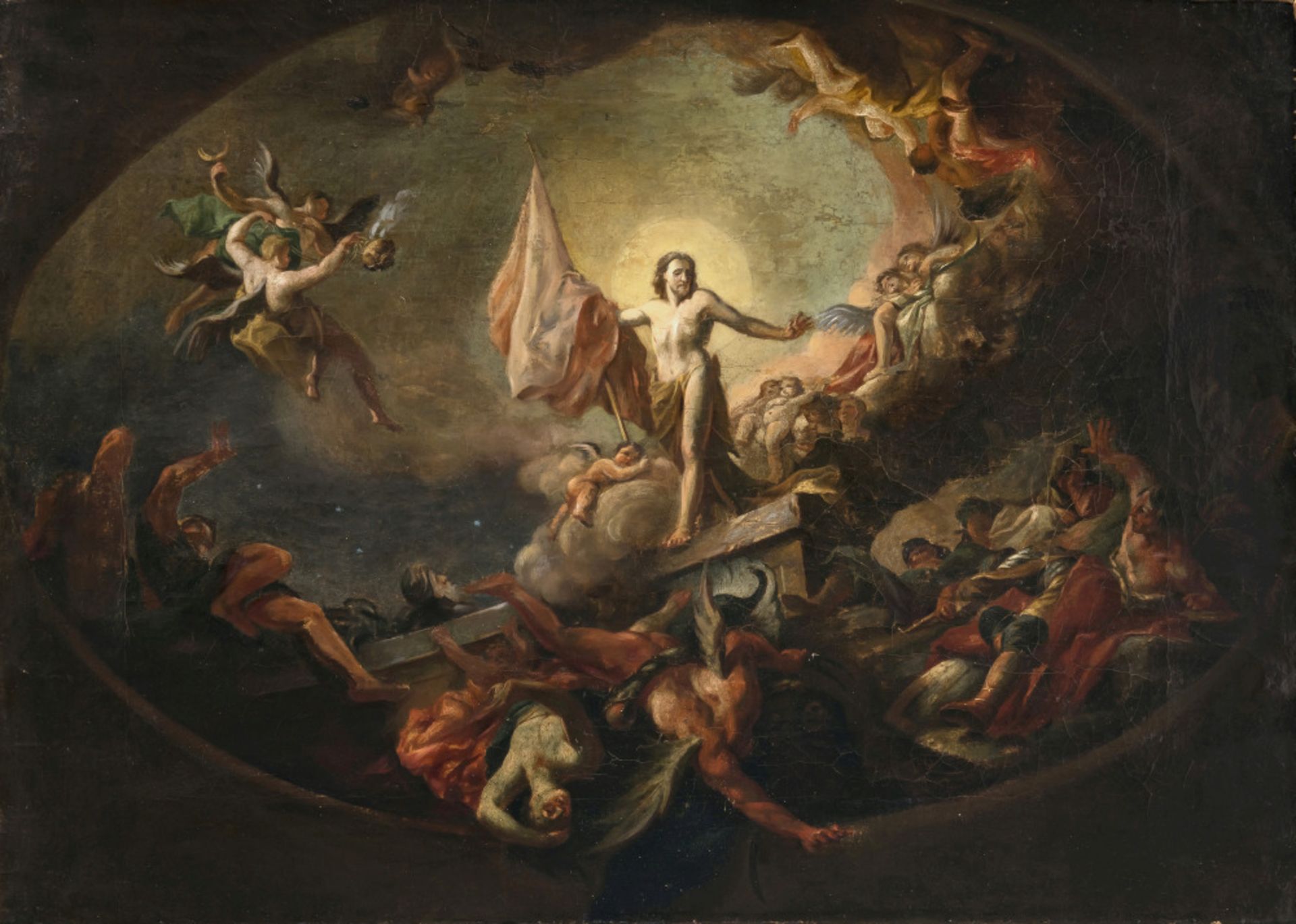 Paul Troger, Umkreis  - Die Auferstehung Christi und Triumph über Tod und Hölle    - Bild 2 aus 4