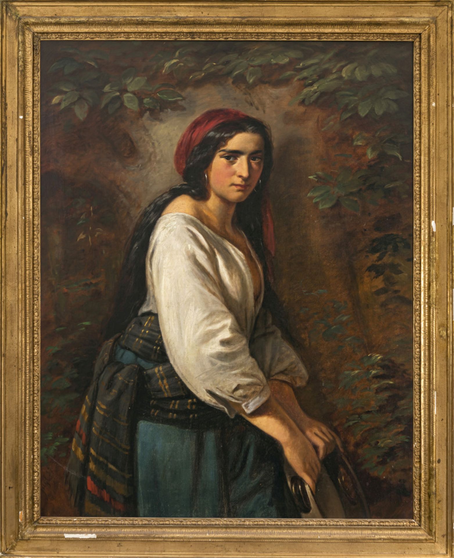 Karl Adolf Gugel  - Junge Frau mit Tamburin    - Bild 4 aus 4