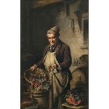 Peasant with grapes